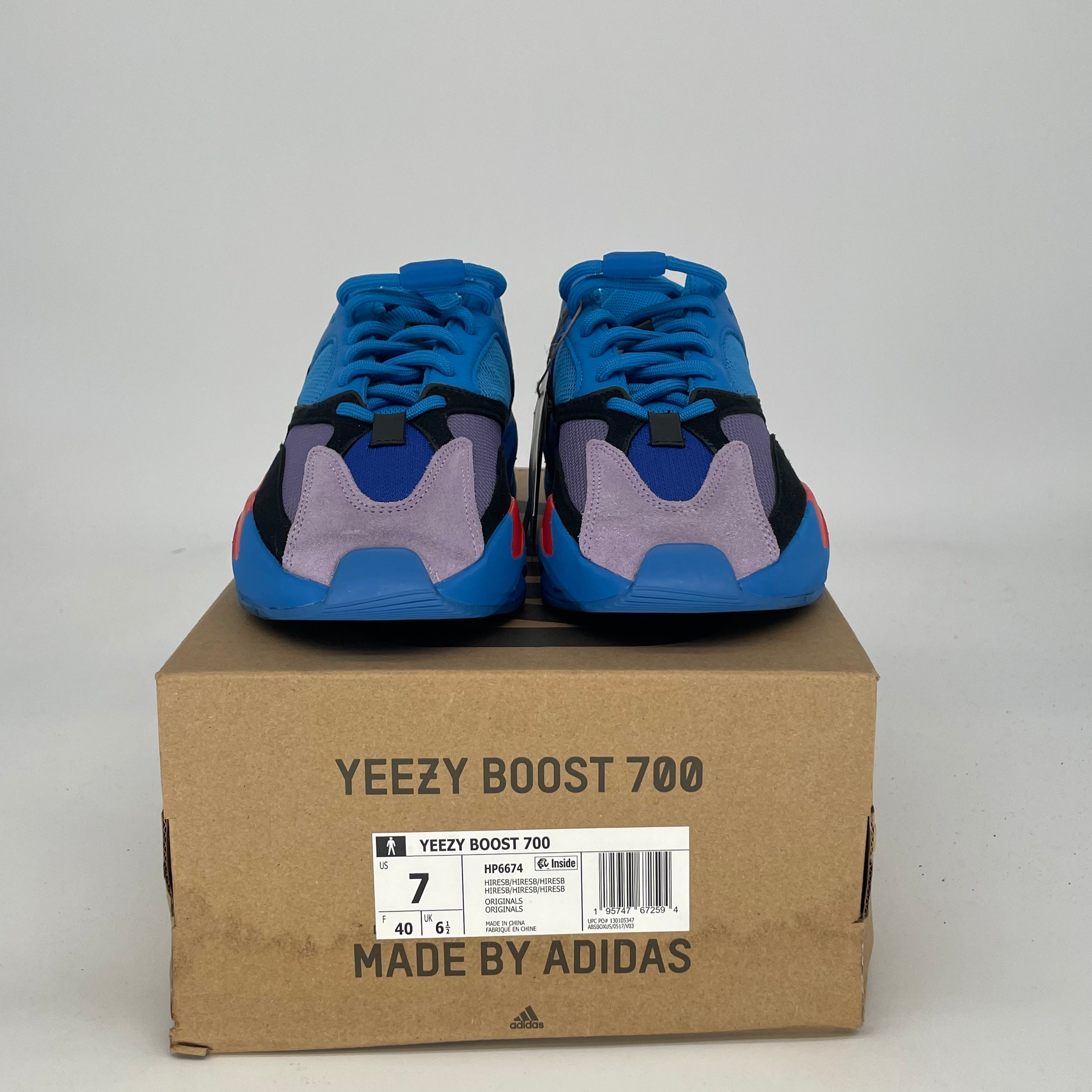 ADIDAS YEEZY 700 HI-RES BLUE HP6674 SIZE 7/8.5W