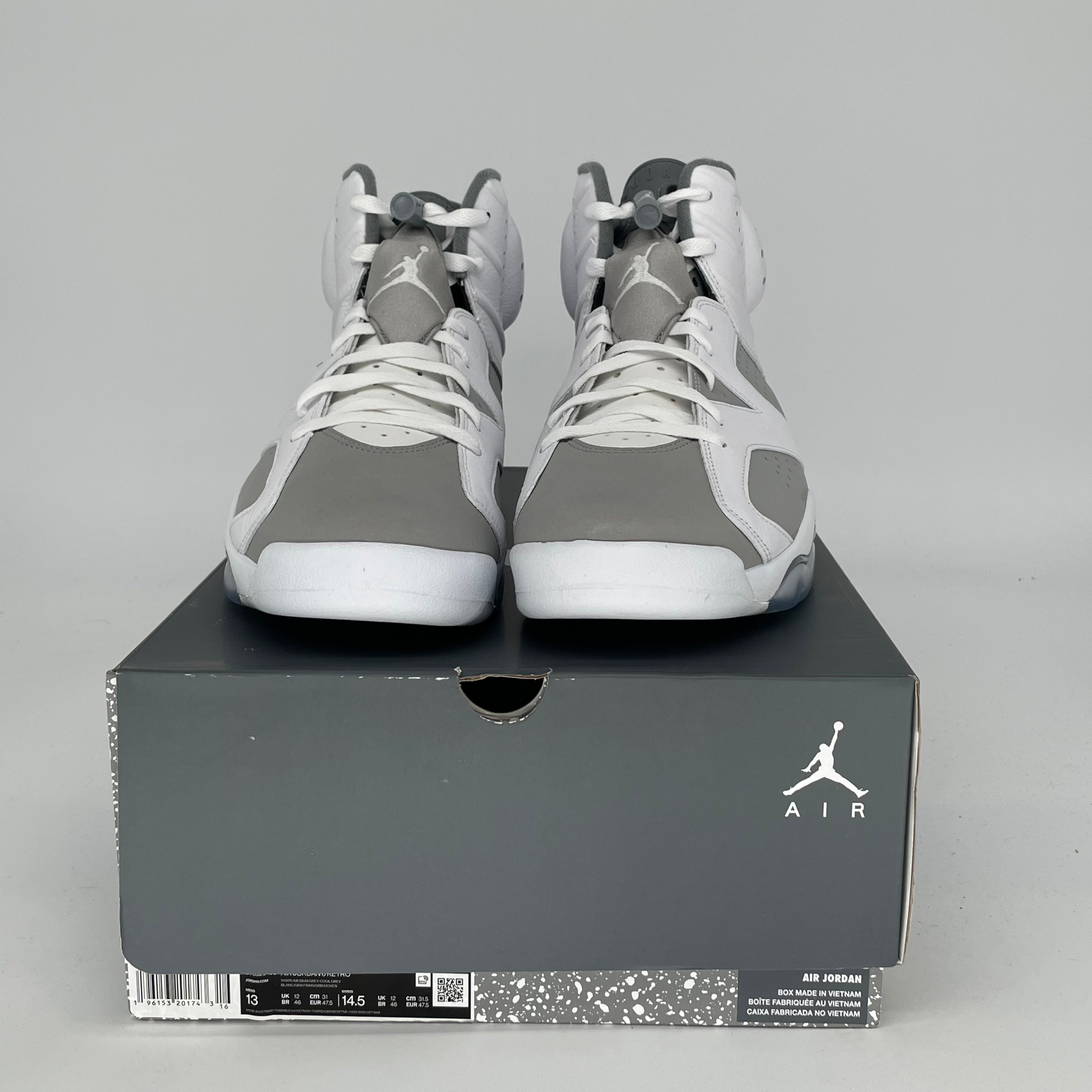 AIR JORDAN 6 COOL GREY SIZE 13 CT8529-100