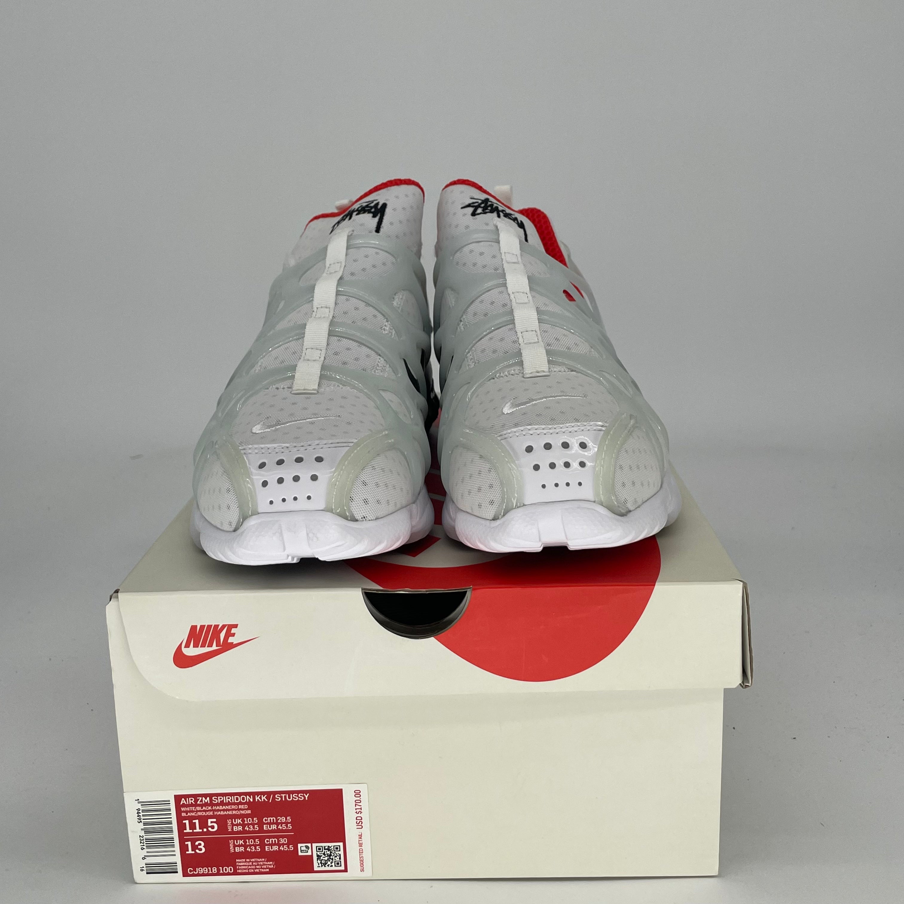 STUSSY X NIKE AIR KUKINI SPIRIDON CAGE 2 WHITE CJ9918-100 SIZE 11.5/13W