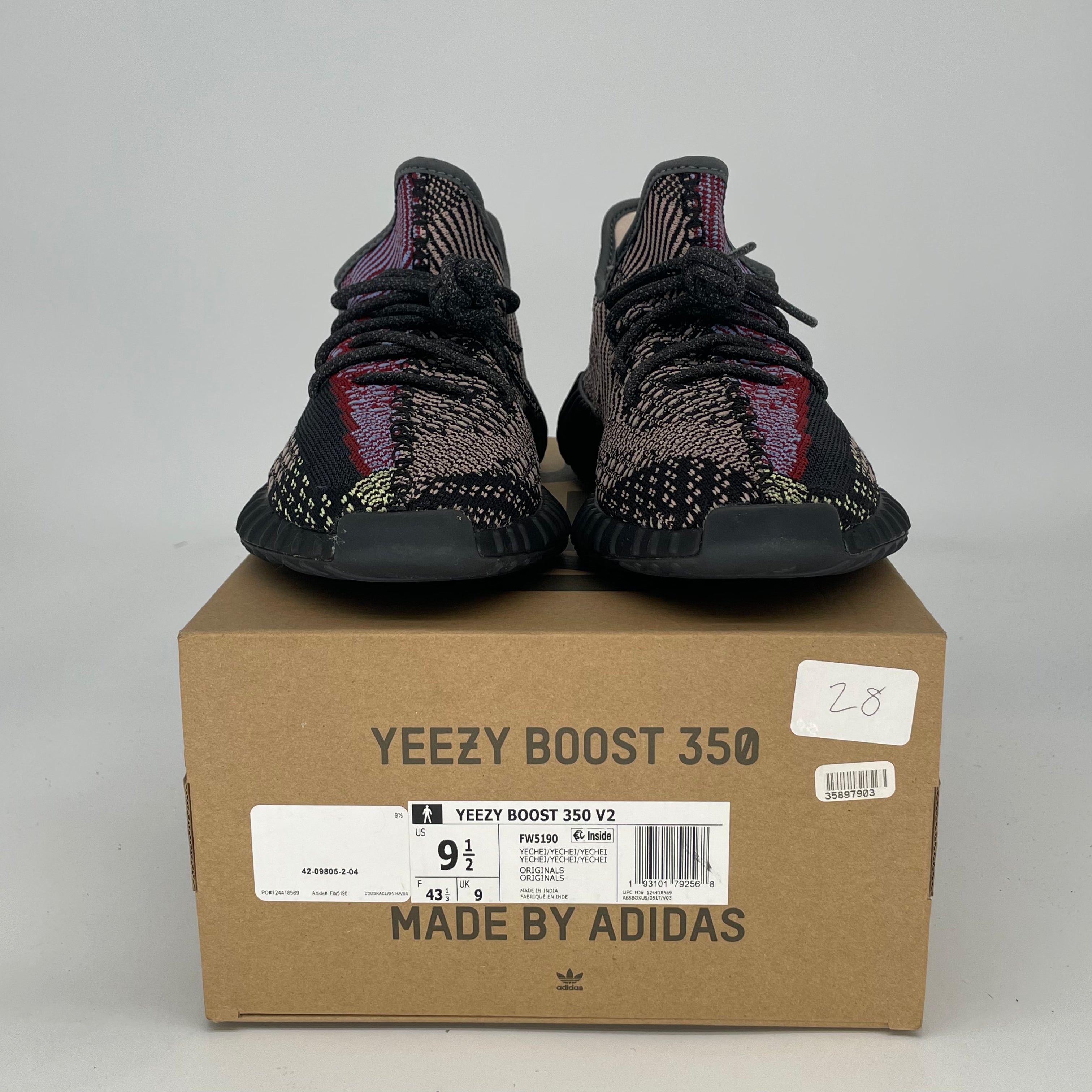 ADIDAS YEEZY 350 V2 YECHEIL FW5190 SIZE 9.5/11W