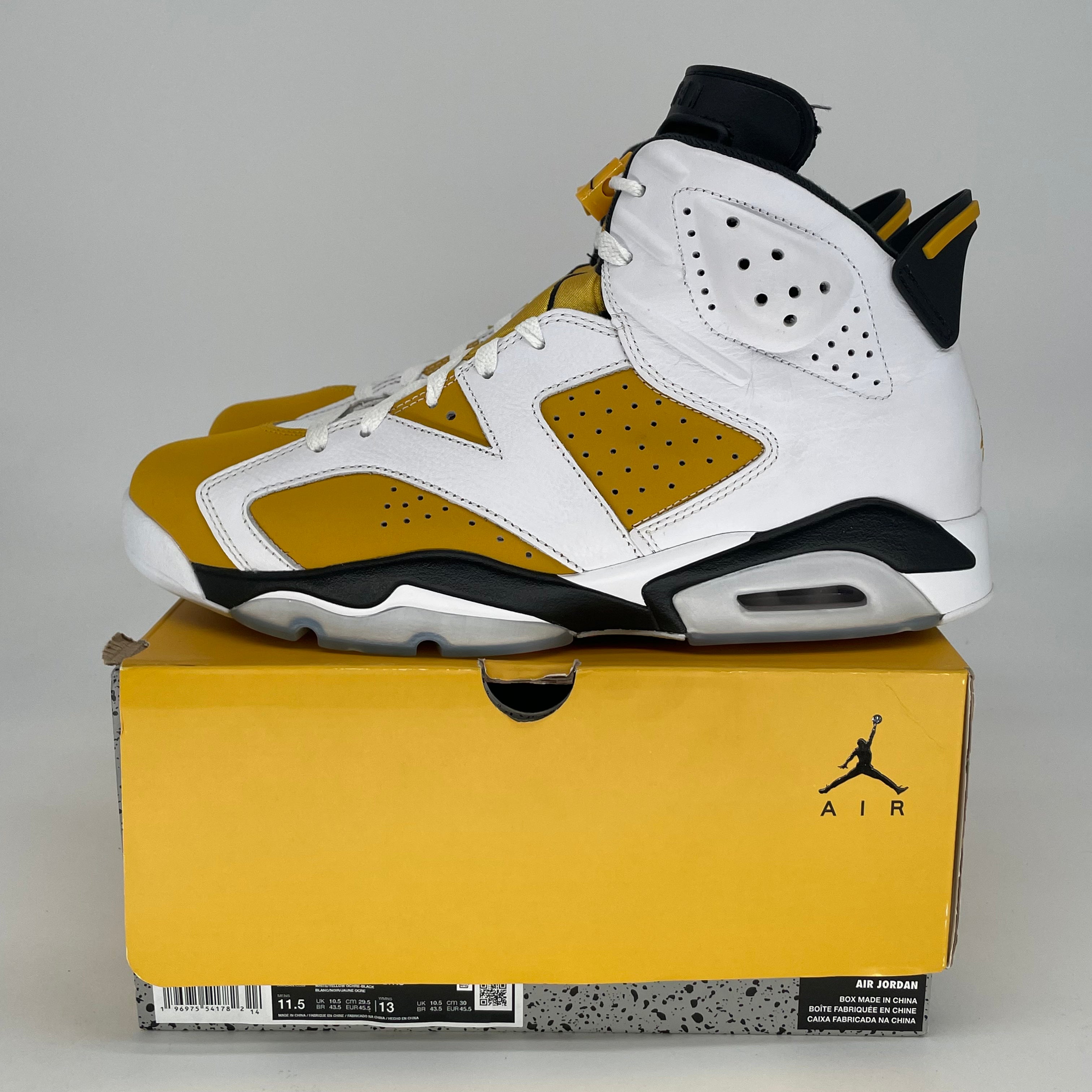 AIR JORDAN 6 YELLOW OCHRE CT8529-170 SIZE 11.5/13W