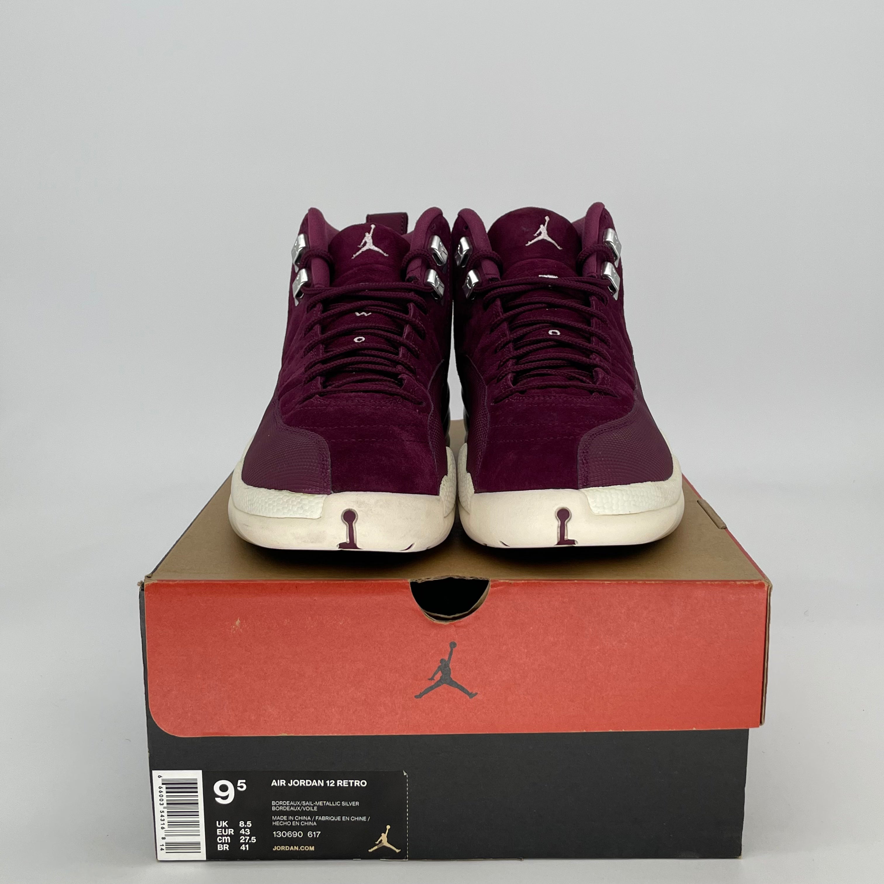 AIR JORDAN 12 BORDEAUX 130690-617 SIZE 9.5/11W