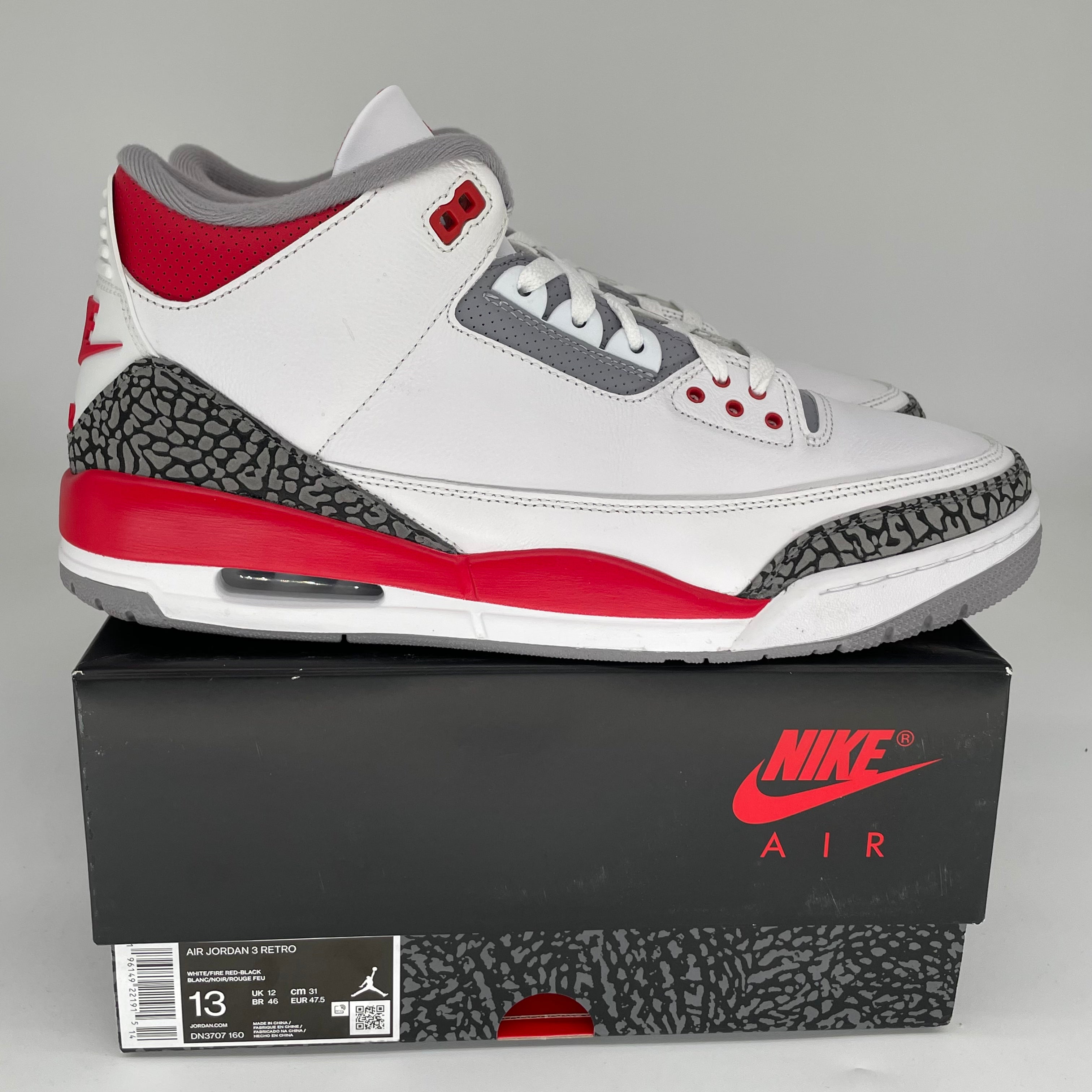 AIR JORDAN 3 FIRE RED SIZE 13 DN3707-160