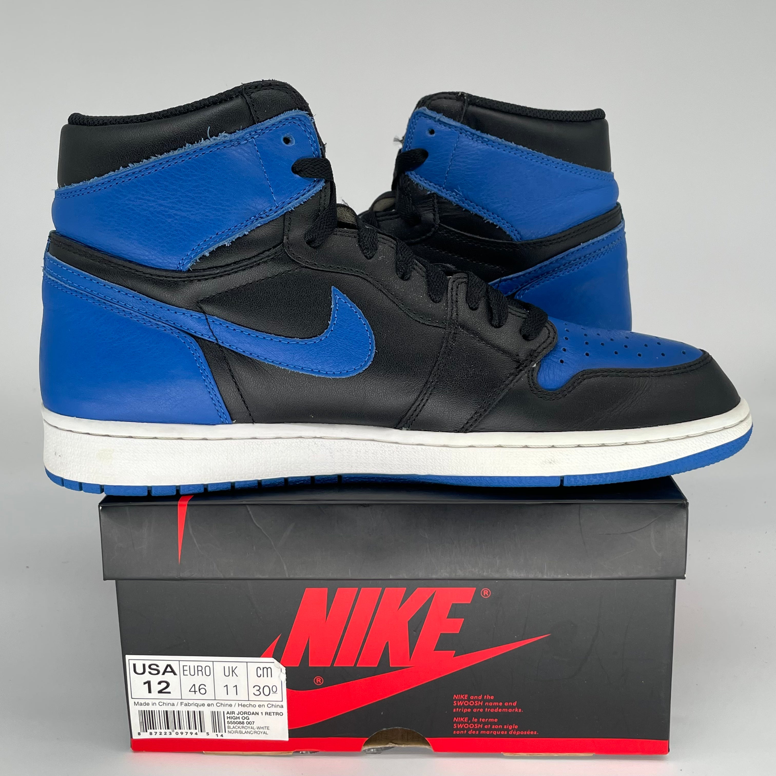 AIR JORDAN 1 ROYAL SIZE 12 555088-007