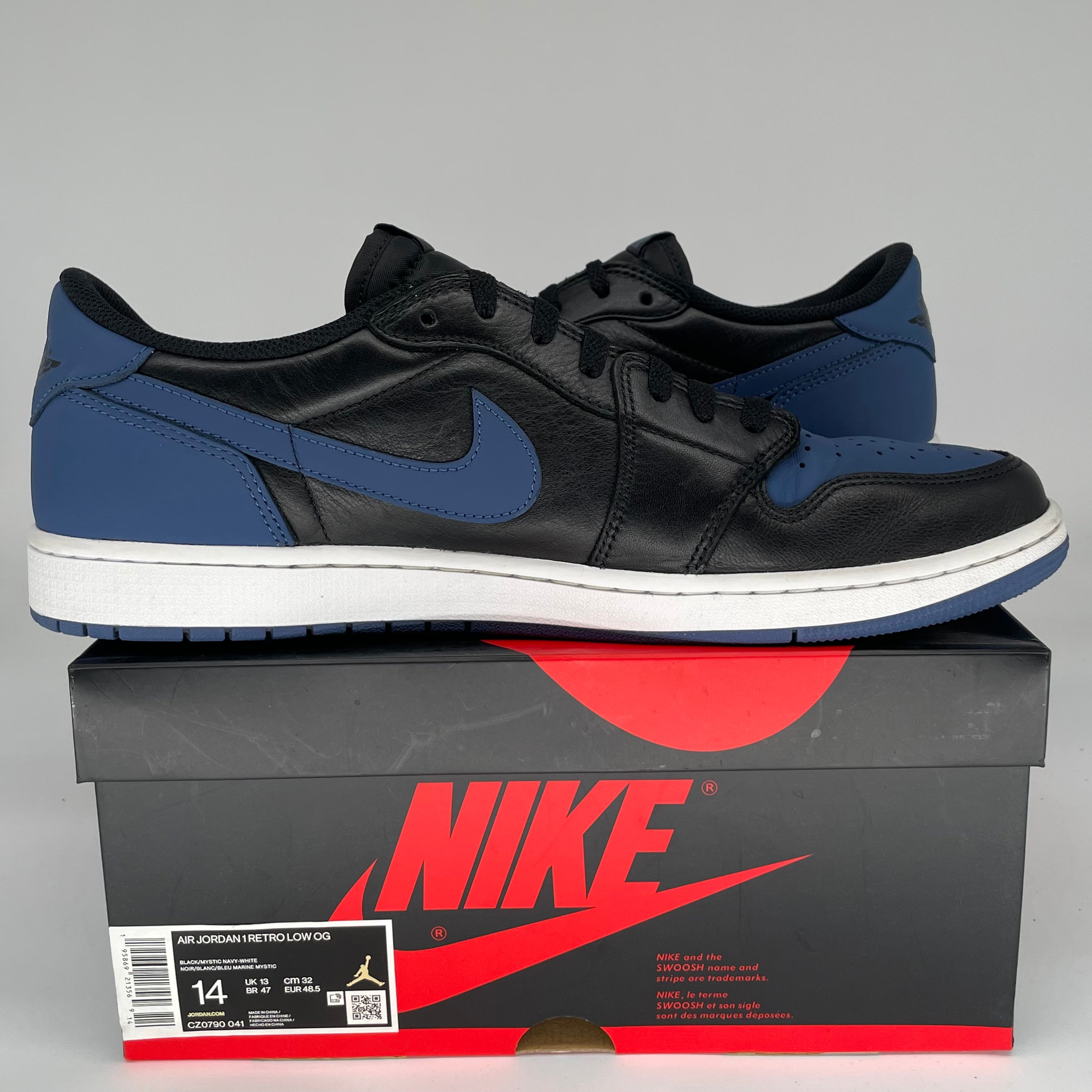 AIR JORDAN 1 LOW MYSTIC NAVY SIZE 14 CZ0790-041