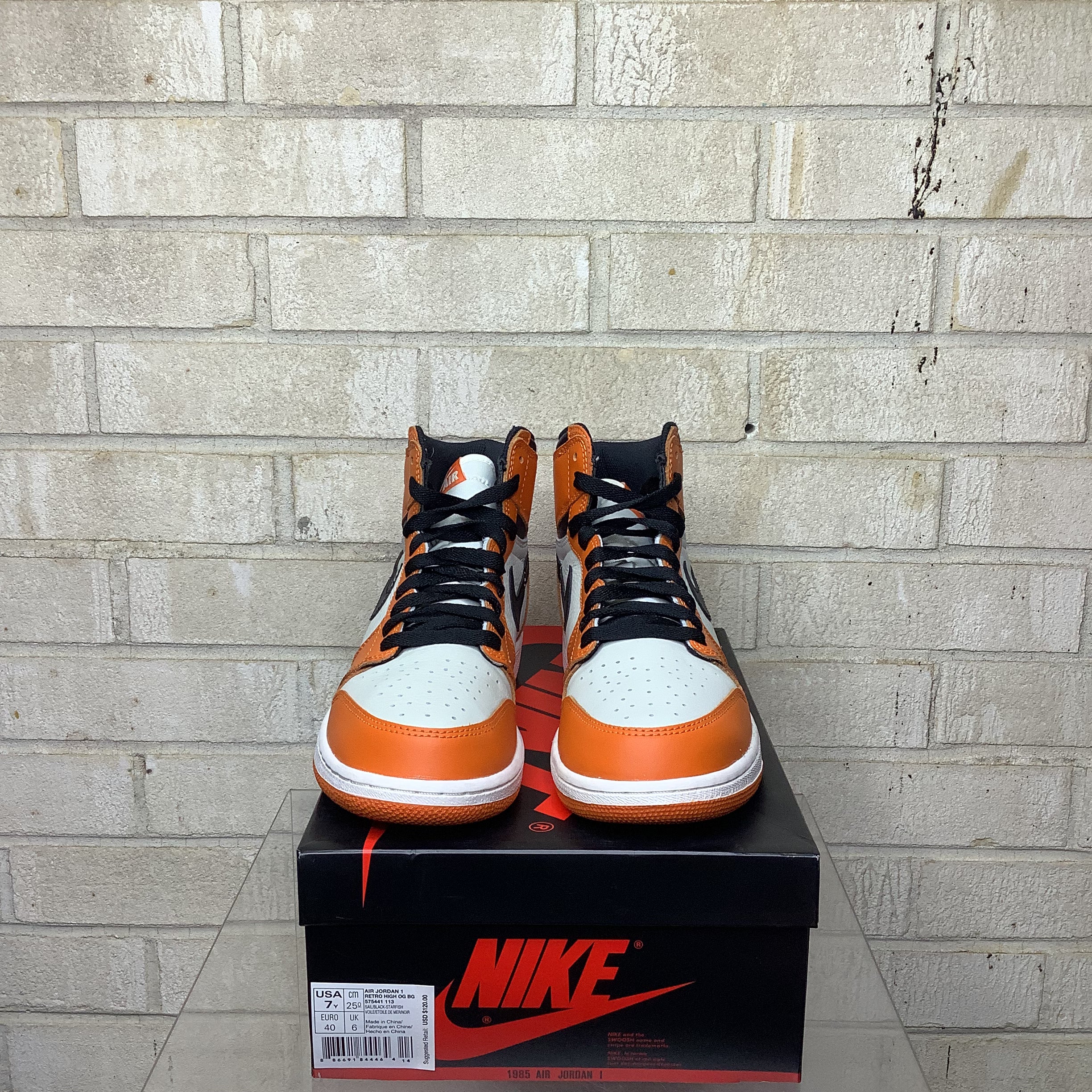 AIR JORDAN 1 REVERSE SHATTERED BACKBOARD SIZE 7Y 575441-113