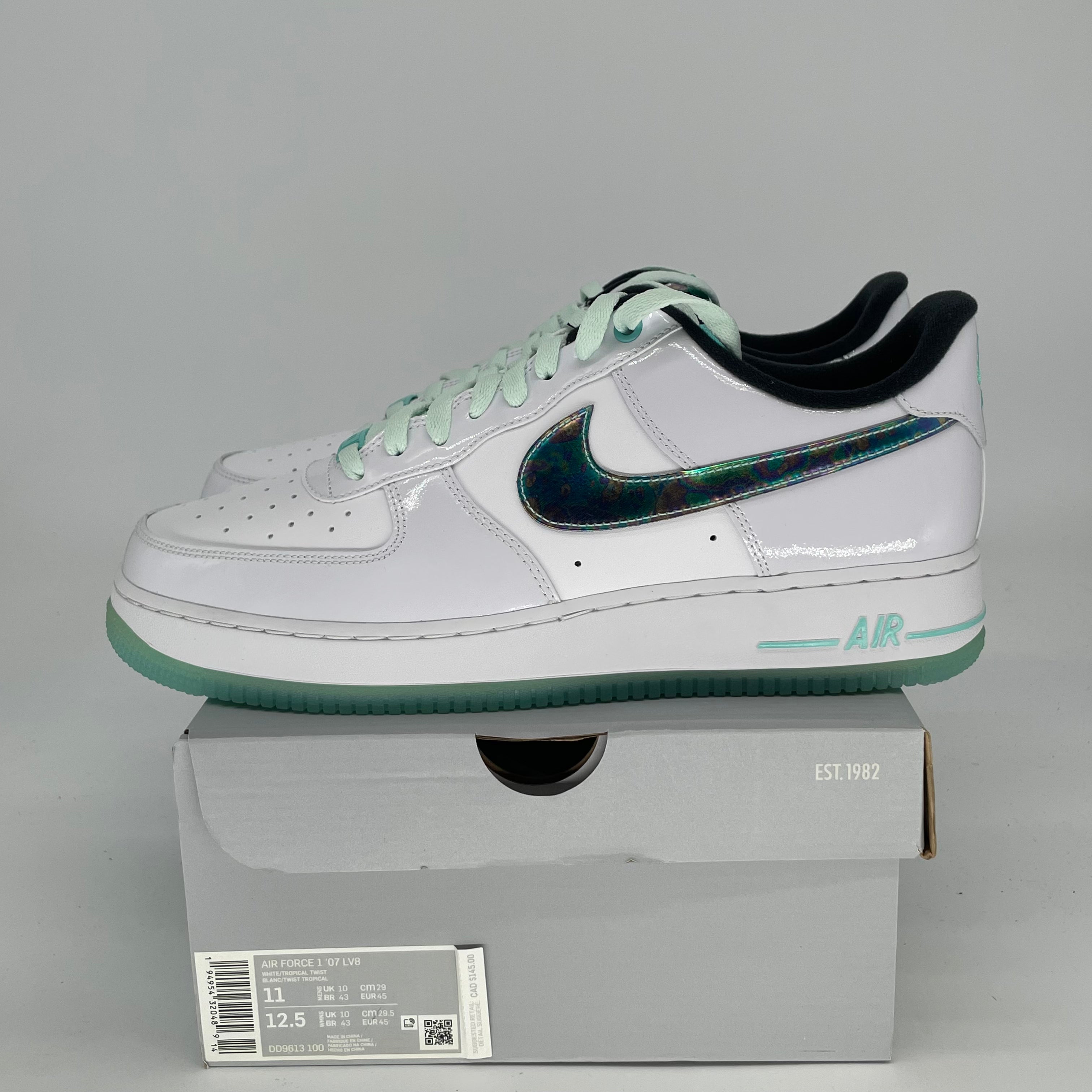 NIKE AIR FORCE 1 LOW TROPICAL TWIST DD9613-100 SIZE 11/12.5W