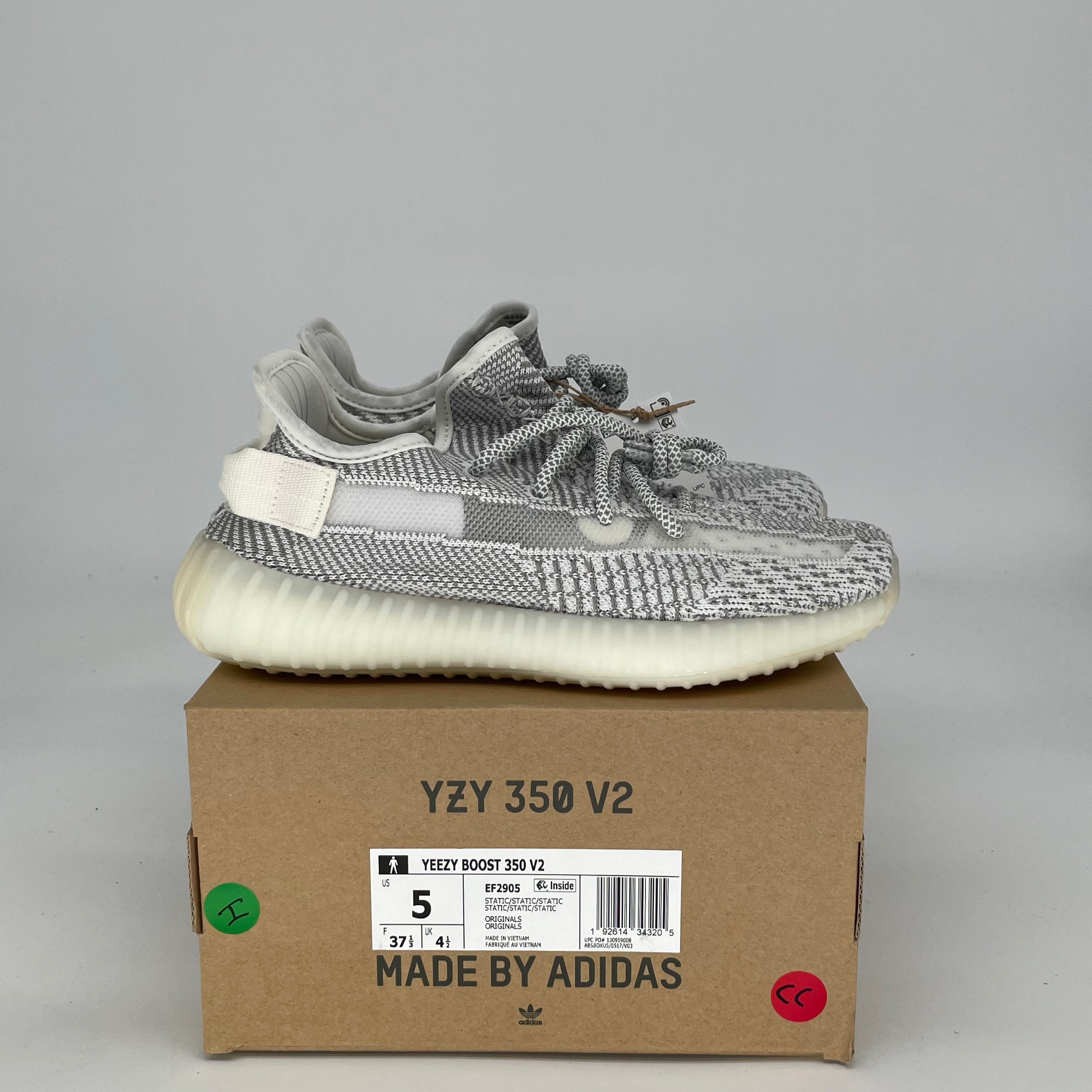 ADIDAS YEEZY 350 V2 STATIC EF2905 SIZE 5/6.5W