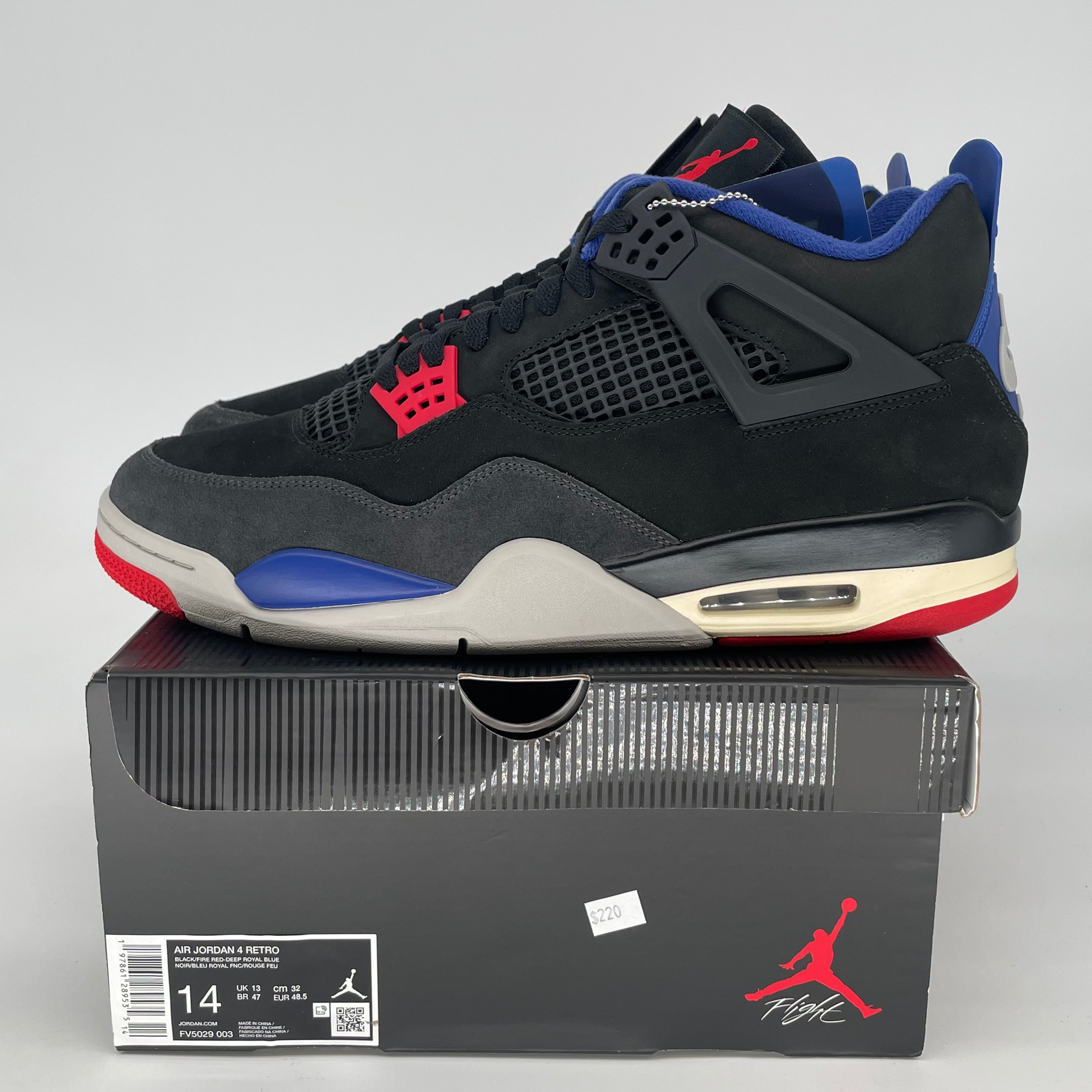 AIR JORDAN 4 RARE AIR GOLD LETTERING FV5029-003 SIZE 14/15.5W