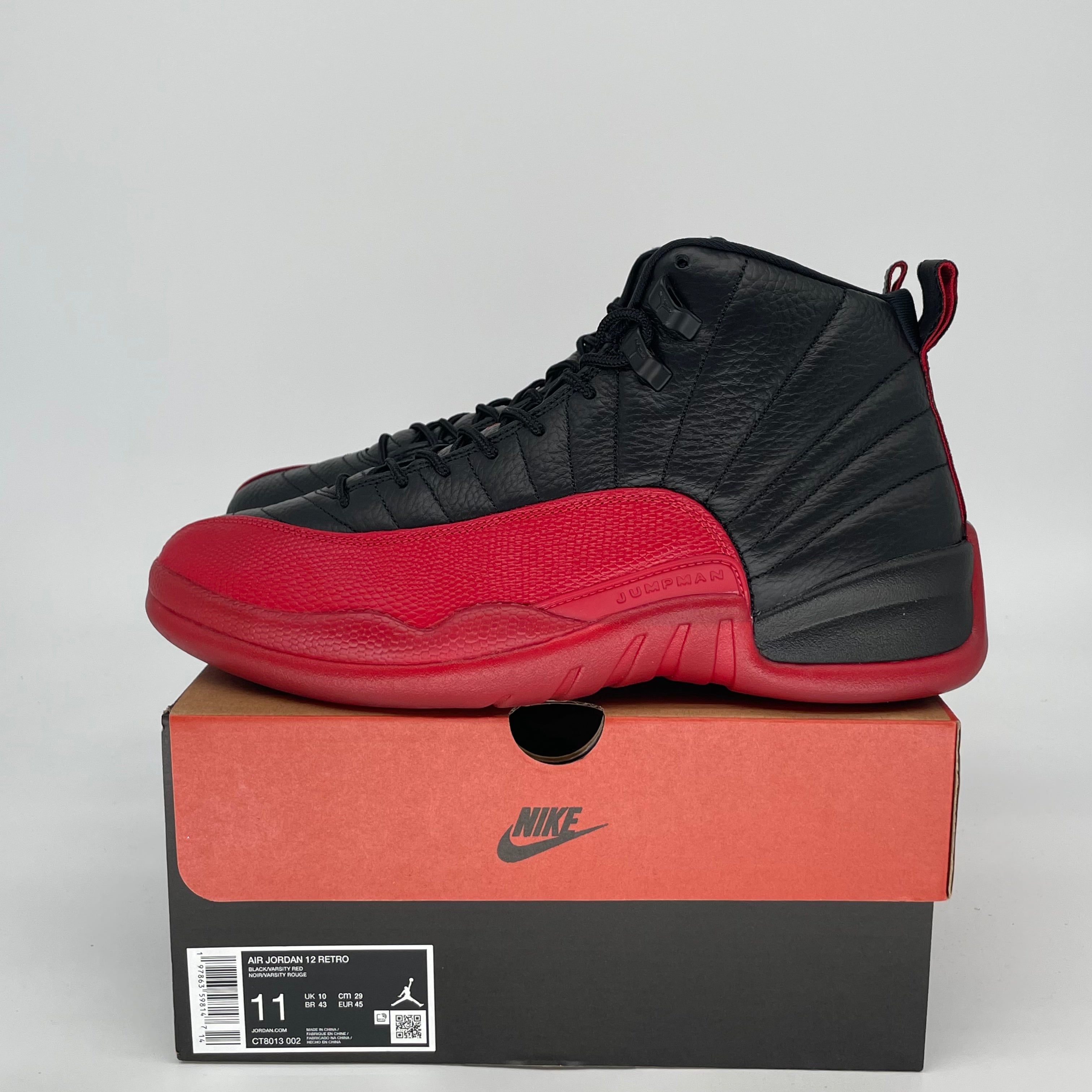 AIR JORDAN 12 FLU GAME CT8013-002 SIZE 11/12.5W