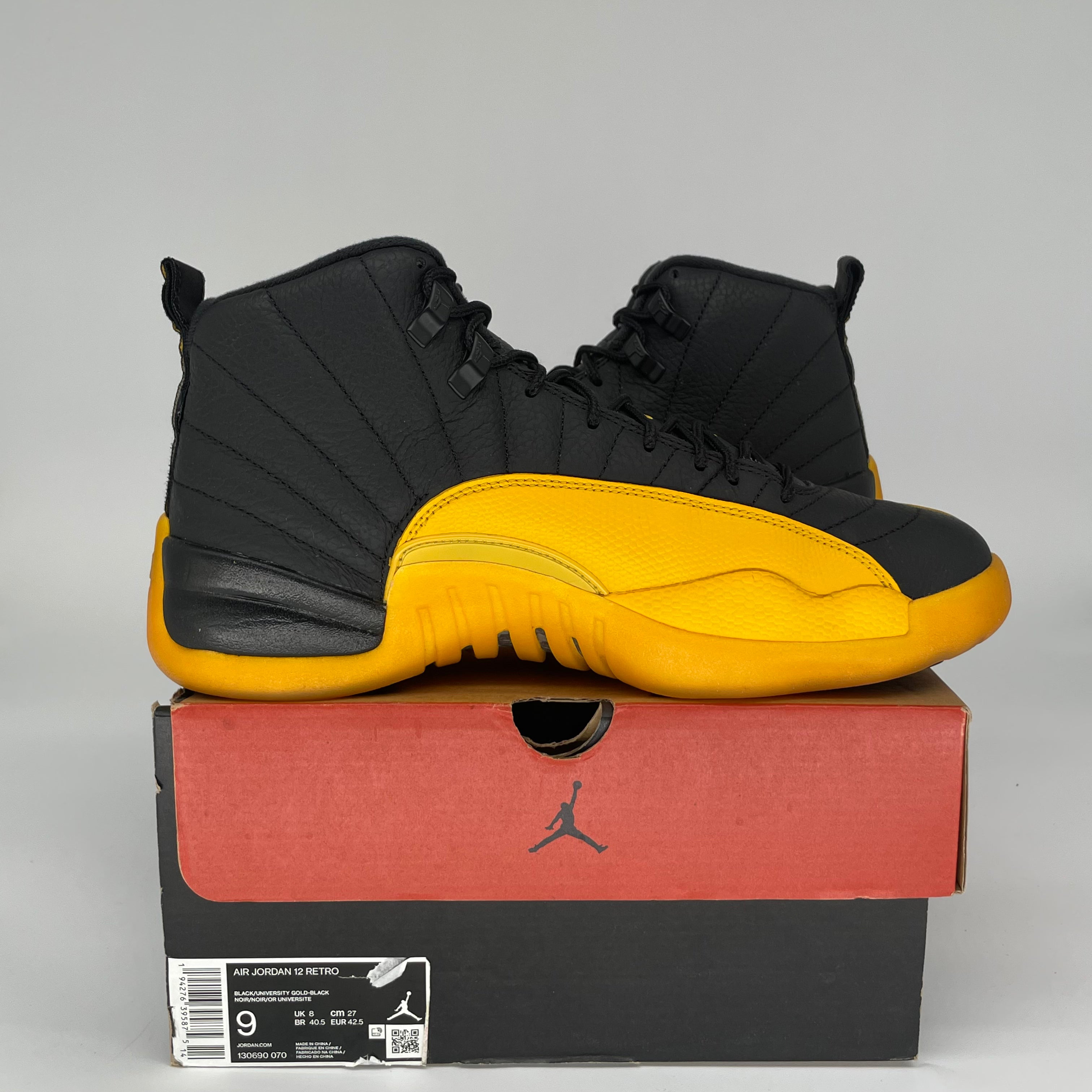 AIR JORDAN 12 UNIVERSITY GOLD SIZE 9 130690-070