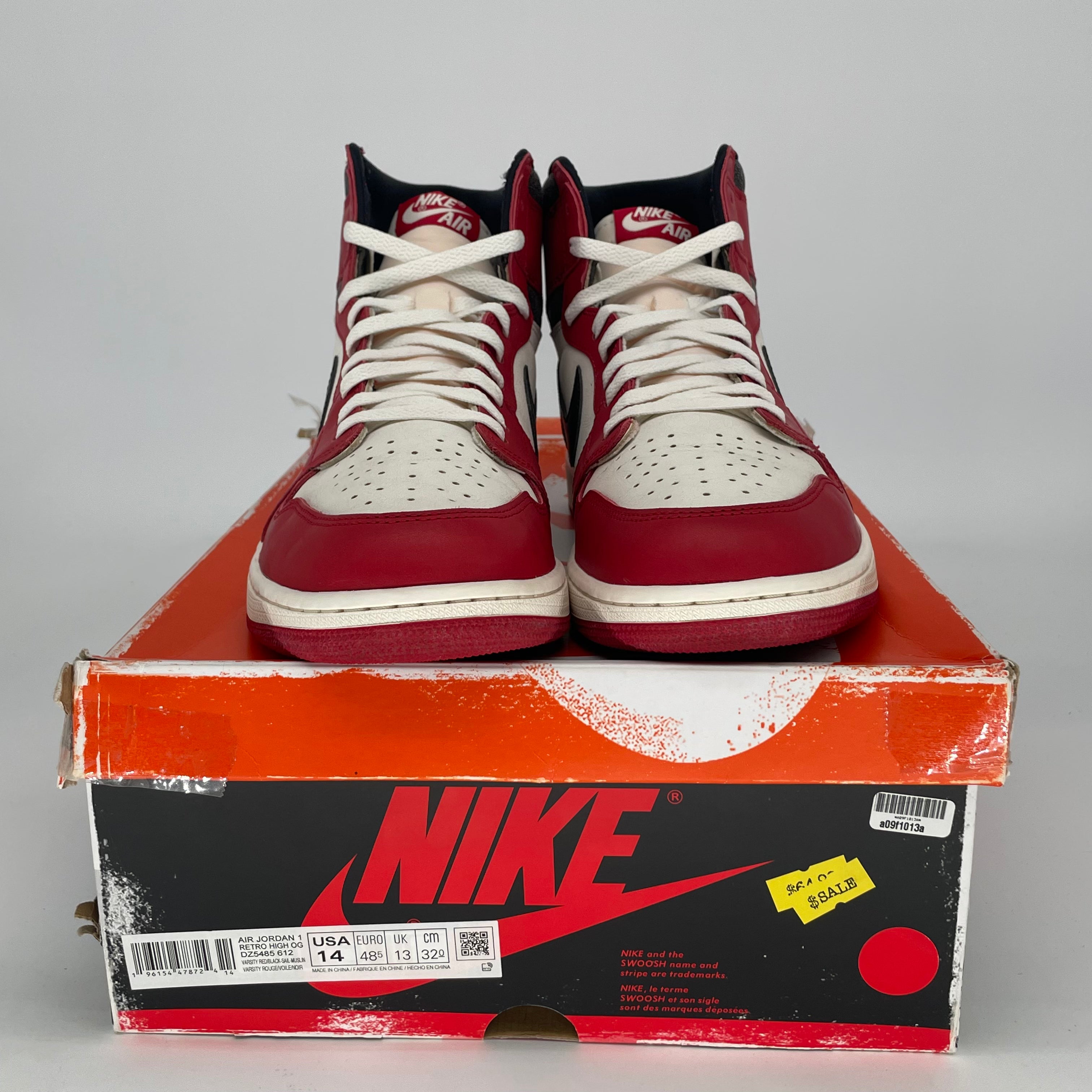 AIR JORDAN 1 CHICAGO LOST AND FOUND DZ5485-612 SIZE 14/15.5W