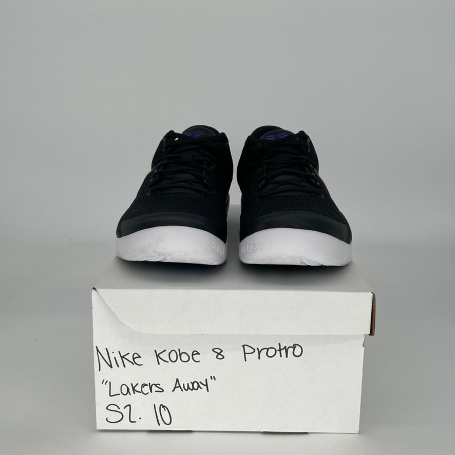 NIKE KOBE 8 PROTRO LAKERS AWAY HF9550-001 SIZE 10/11.5W