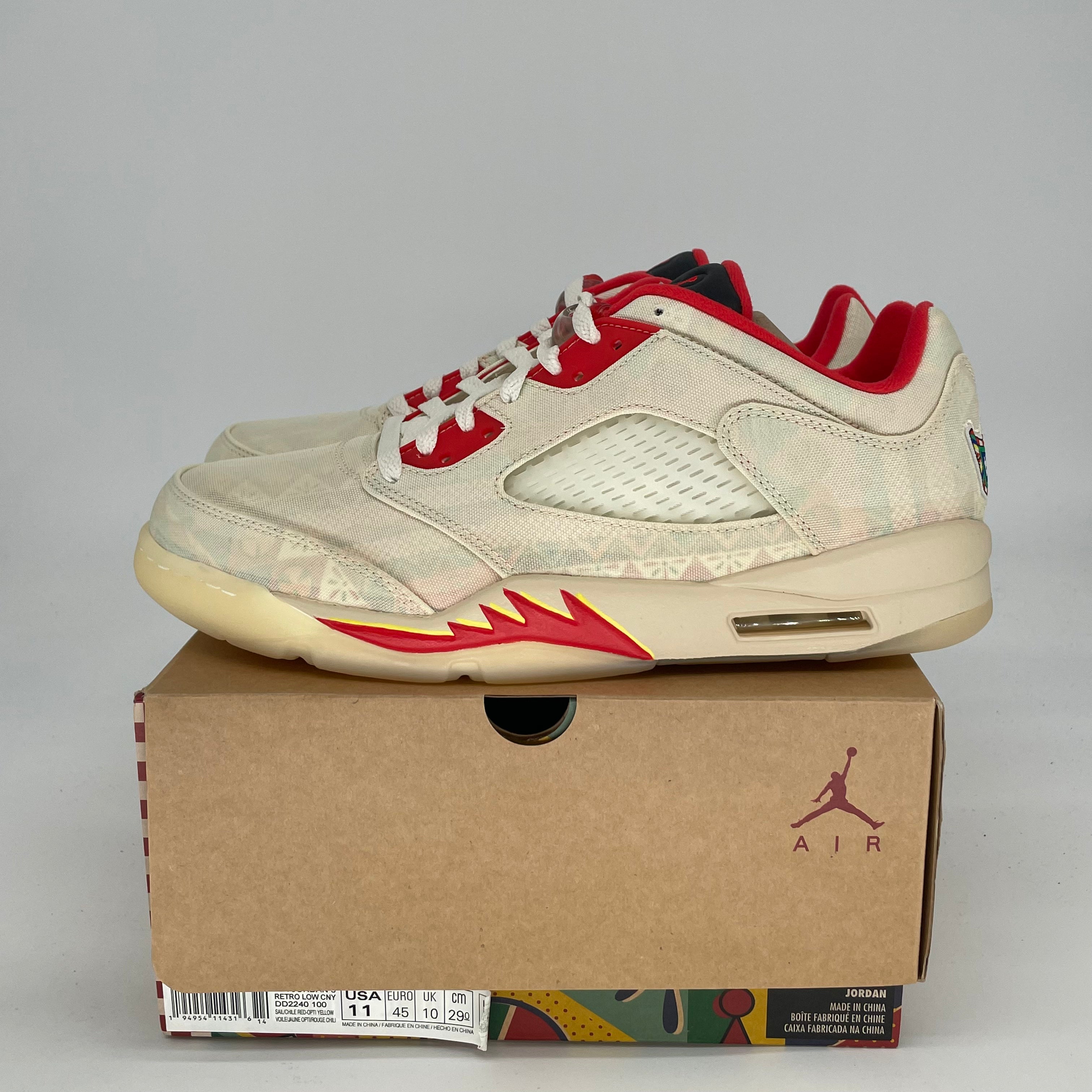 AIR JORDAN 5 LOW CHINESE NEW YEAR DD2240-100 SIZE 11/12.5W