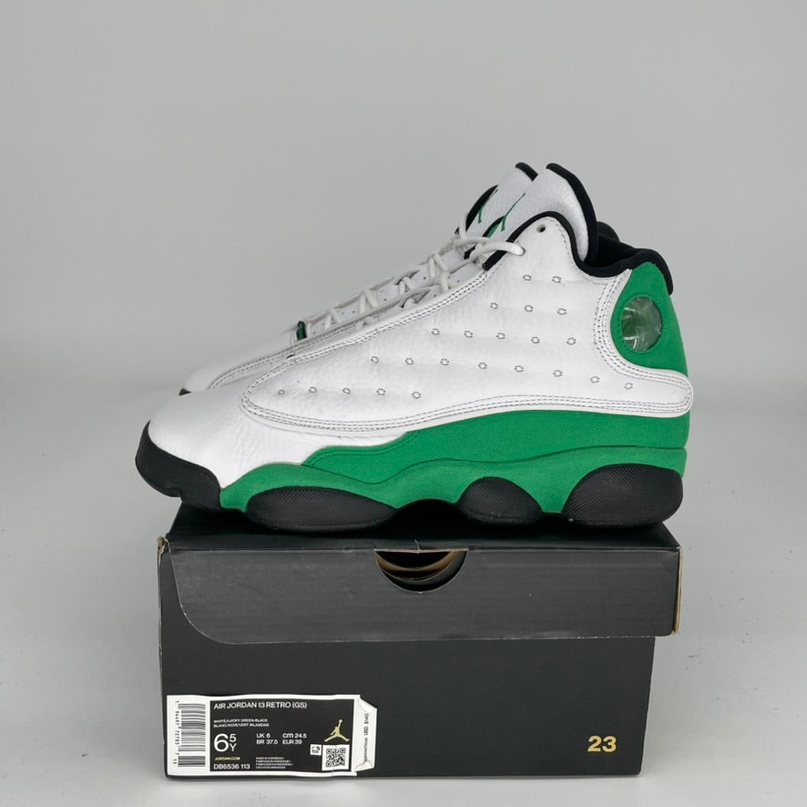 AIR JORDAN 13 LUCKY GREEN SIZE 6.5Y DB6536-113