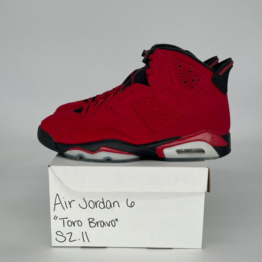 AIR JORDAN 6 TORO BRAVO CT8529-600 SIZE 11/12.5W