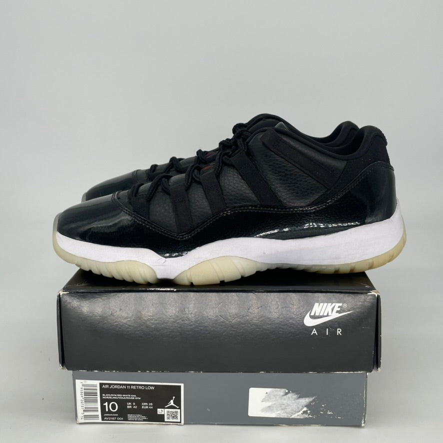 AIR JORDAN 11 LOW 72-10 AV2187-001 SIZE 10/11.5W