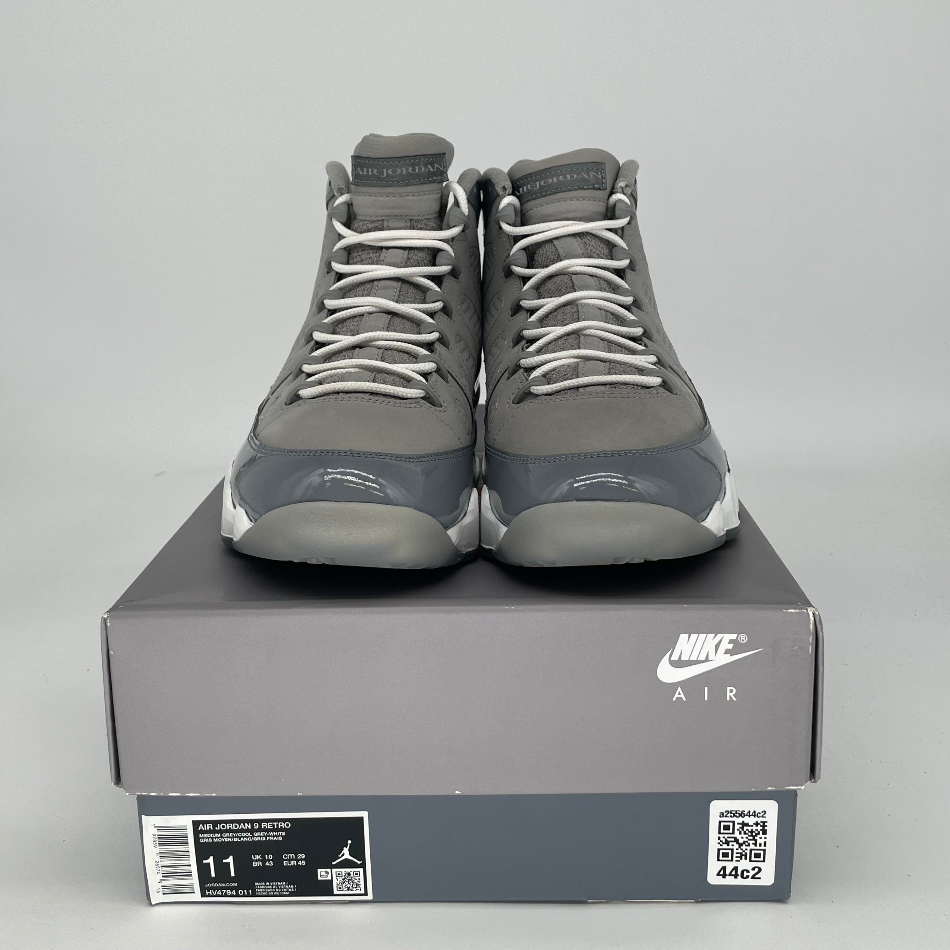 AIR JORDAN 9 COOL GREY HV4794-011 SIZE 11/12.5W