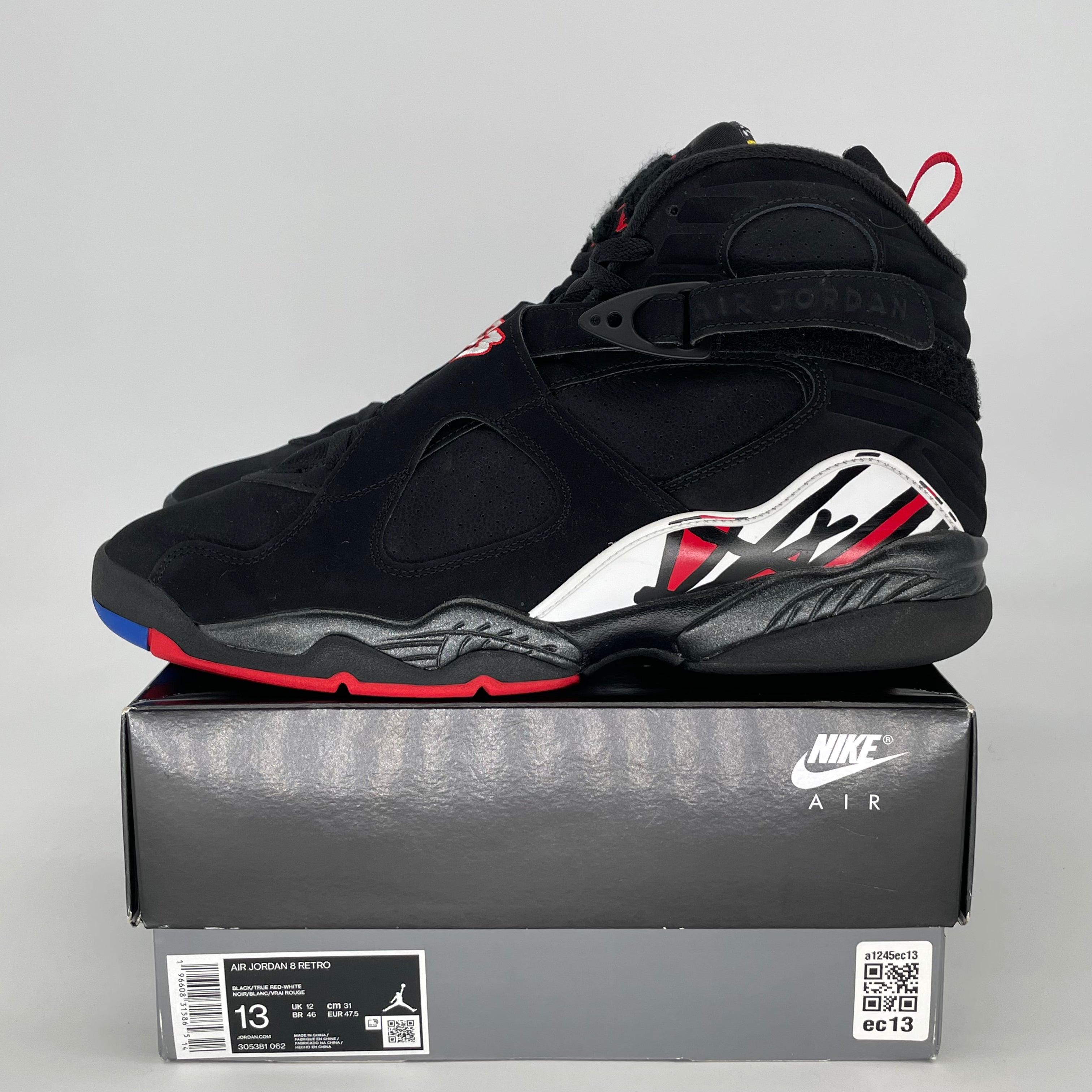 AIR JORDAN 8 PLAYOFFS 305381-062 SIZE 13/14.5W