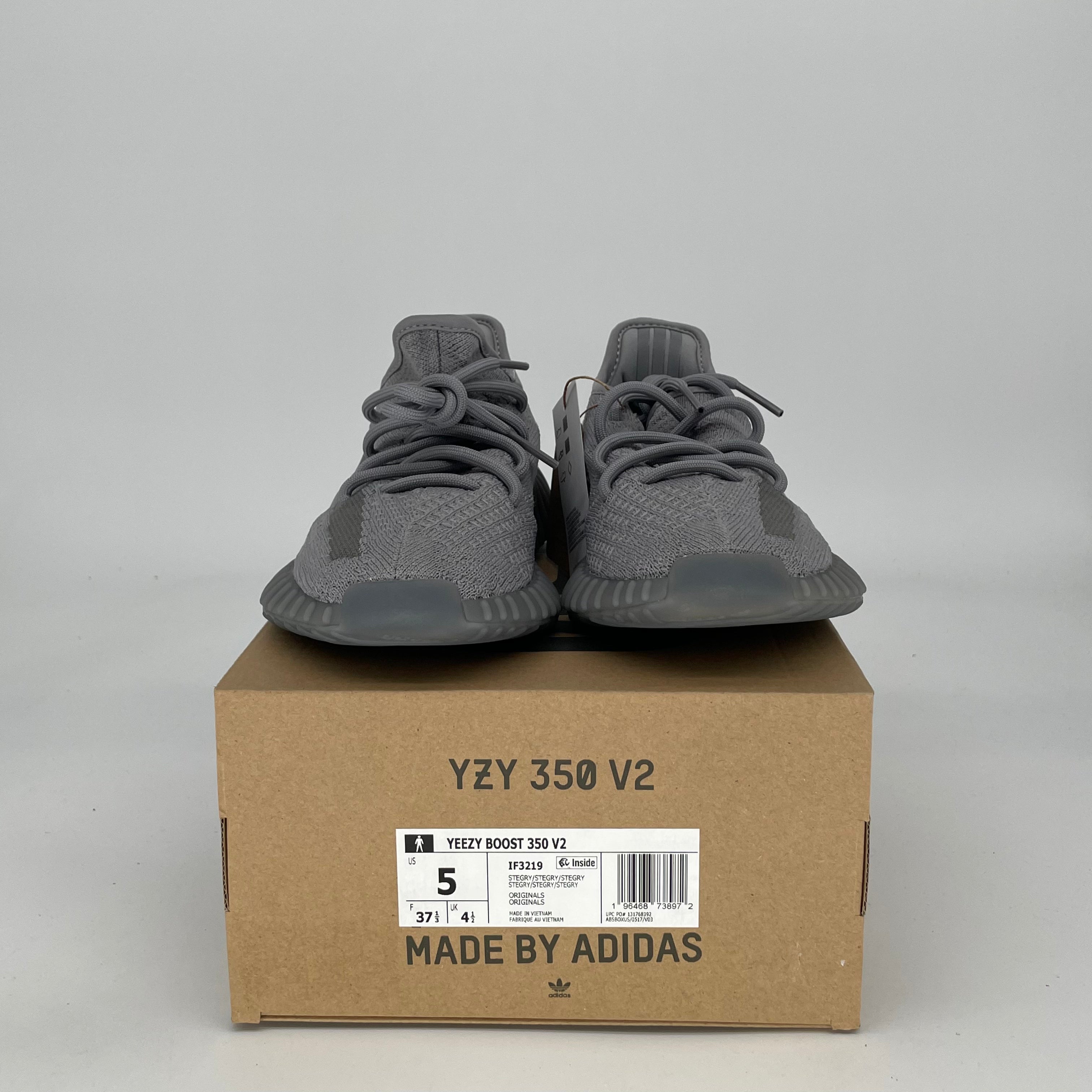 ADIDAS YEEZY 350 V2 STEEL GREY IF3219 SIZE 5/6.5W