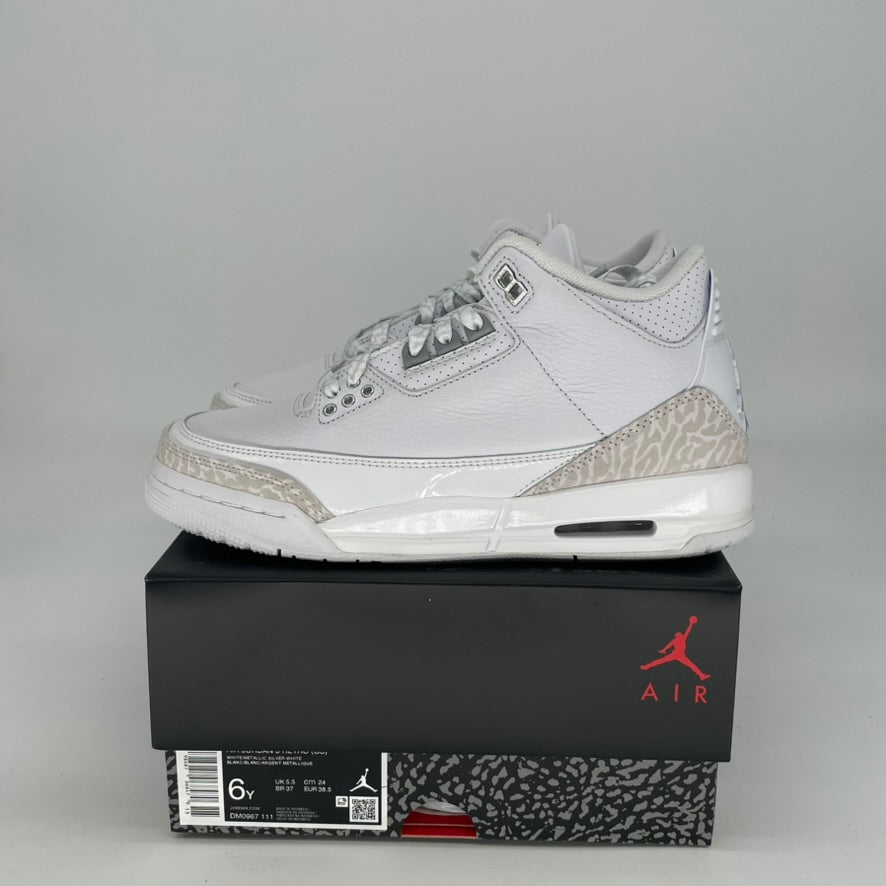 AIR JORDAN 3 PURE MONEY DM0967-111 SIZE 6/7.5W