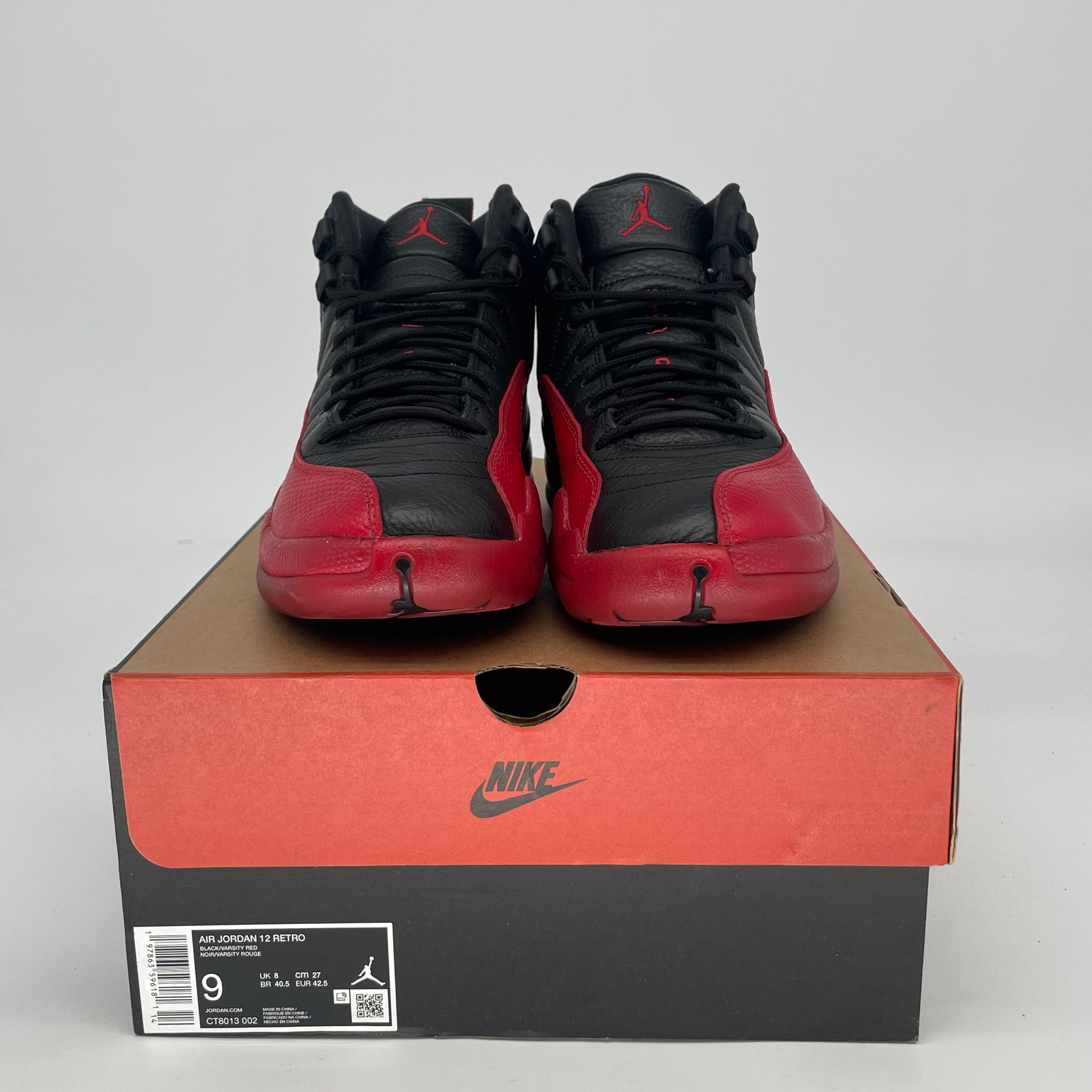AIR JORDAN 12 FLU GAME CT8013-002 SIZE 9/10.5W