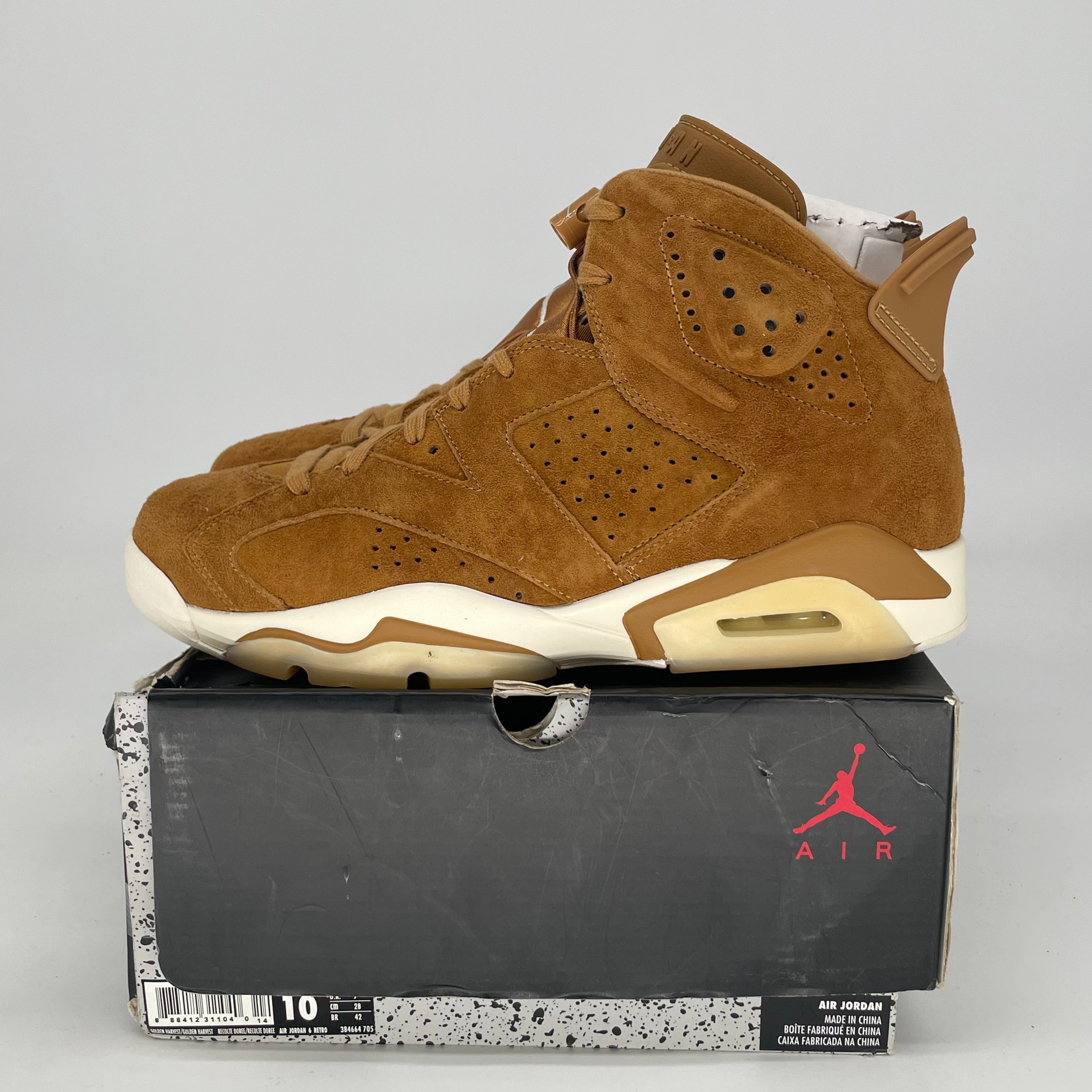 AIR JORDAN 6 WHEAT 384664-705 SIZE 10/11.5W