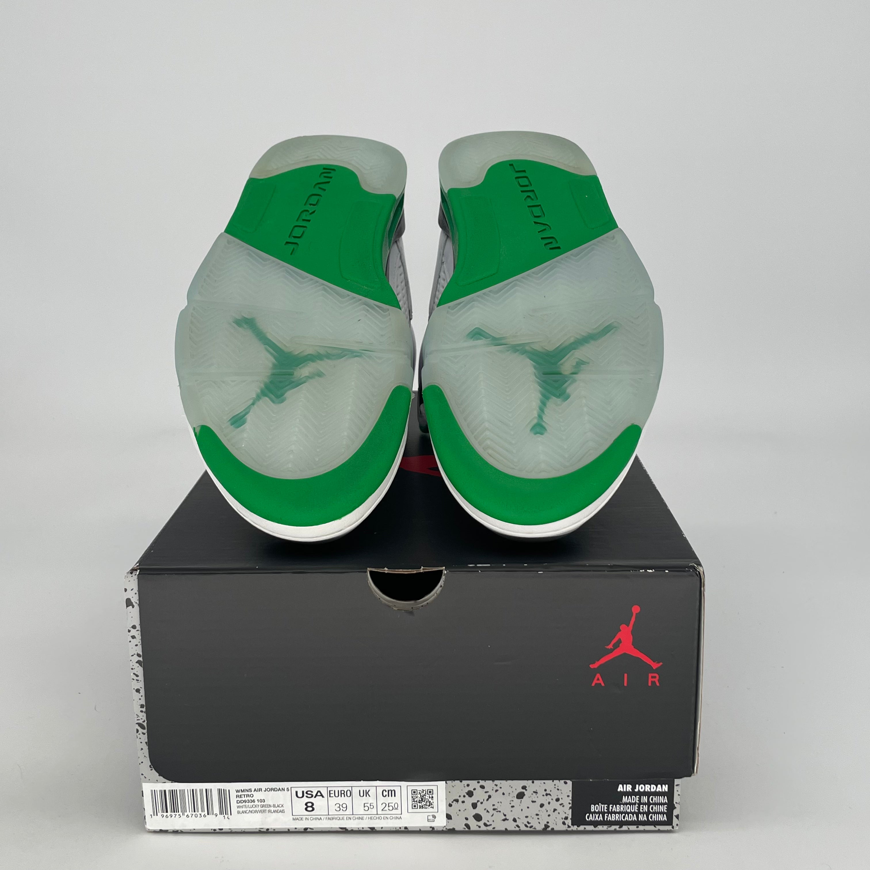 AIR JORDAN 5 LUCKY GREEN W DD9336-103 SIZE 6.5/8W