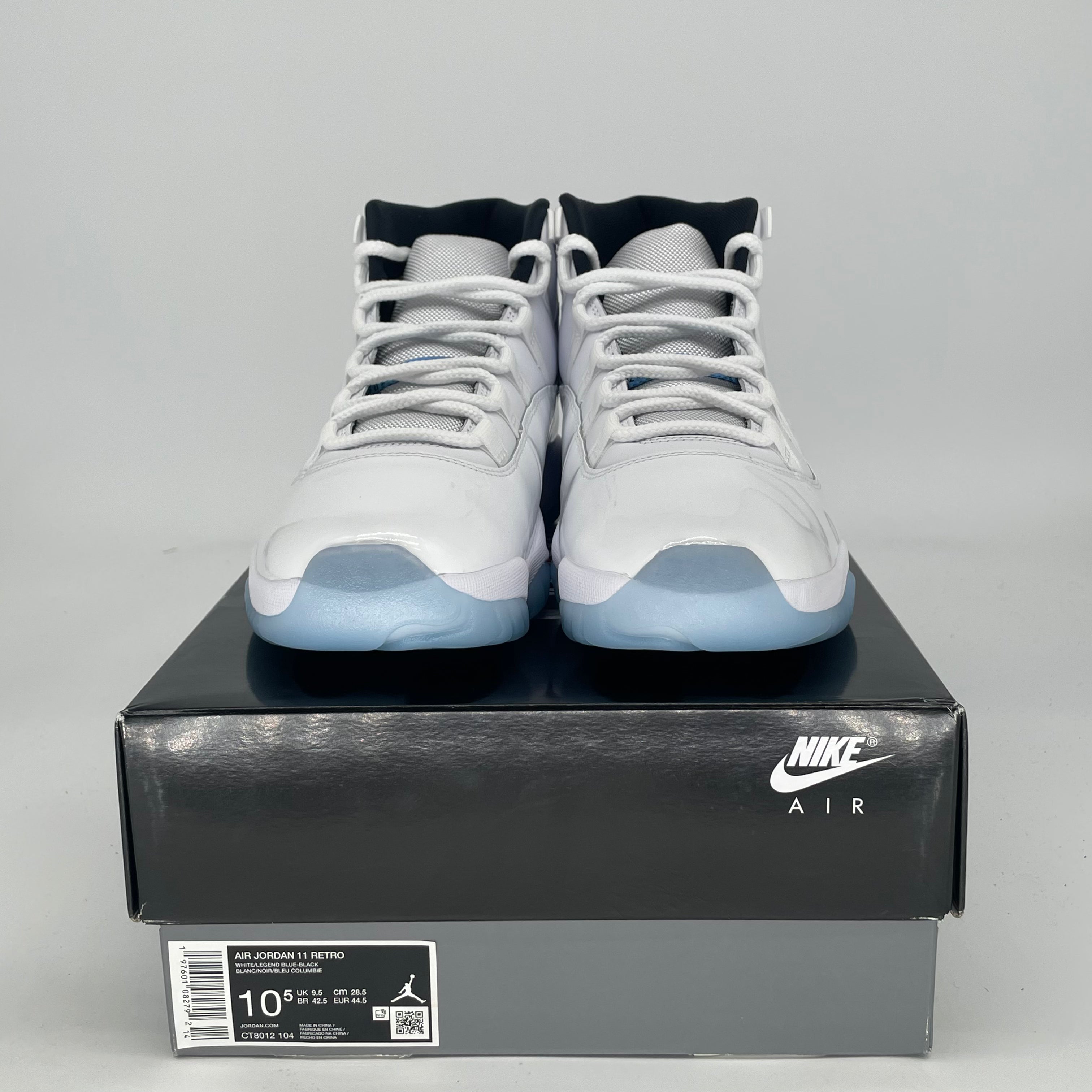 AIR JORDAN 11 LEGEND BLUE CT8012-104 SIZE 10.5/12W