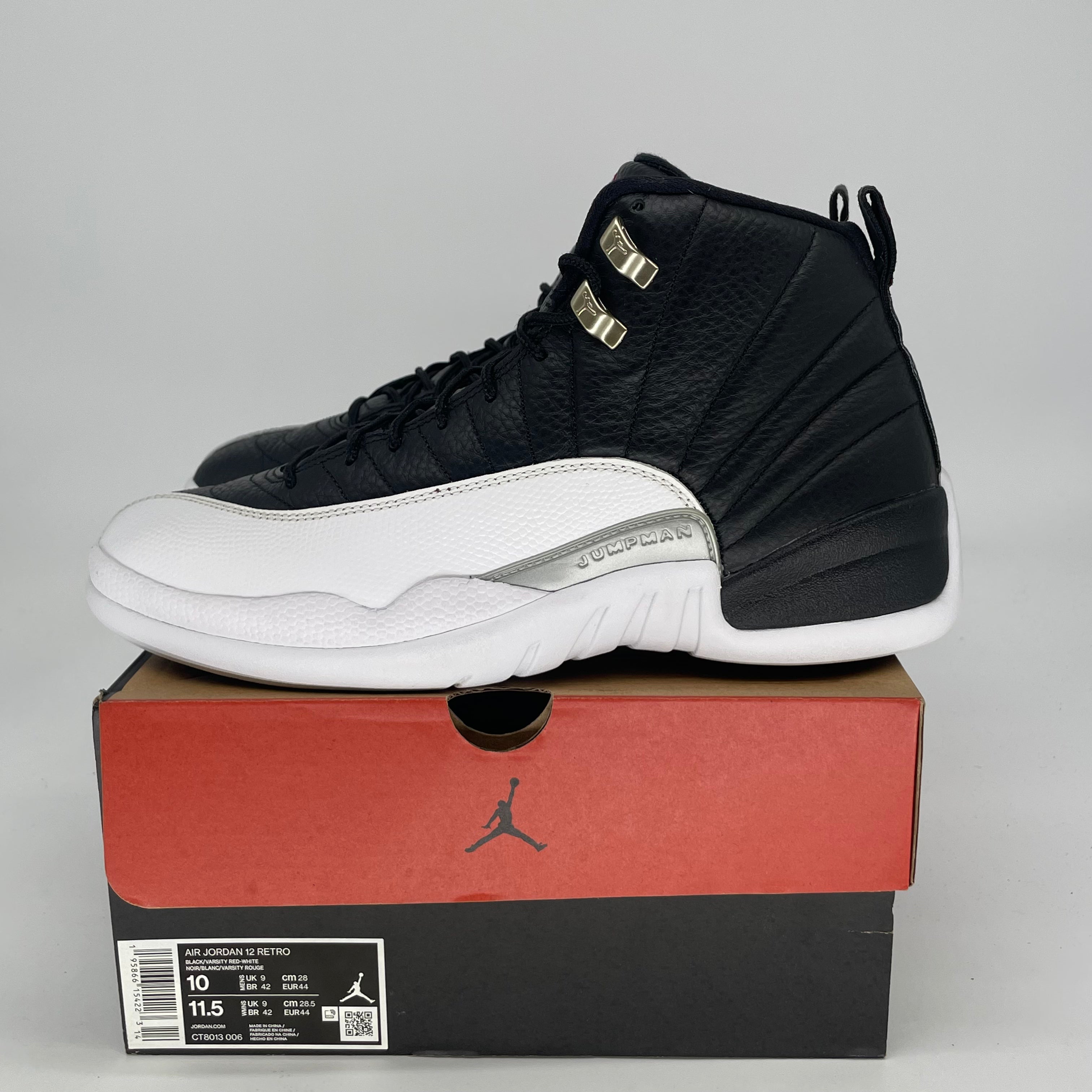 AIR JORDAN 12 PLAYOFFS CT8013-006 SIZE 10/11.5W