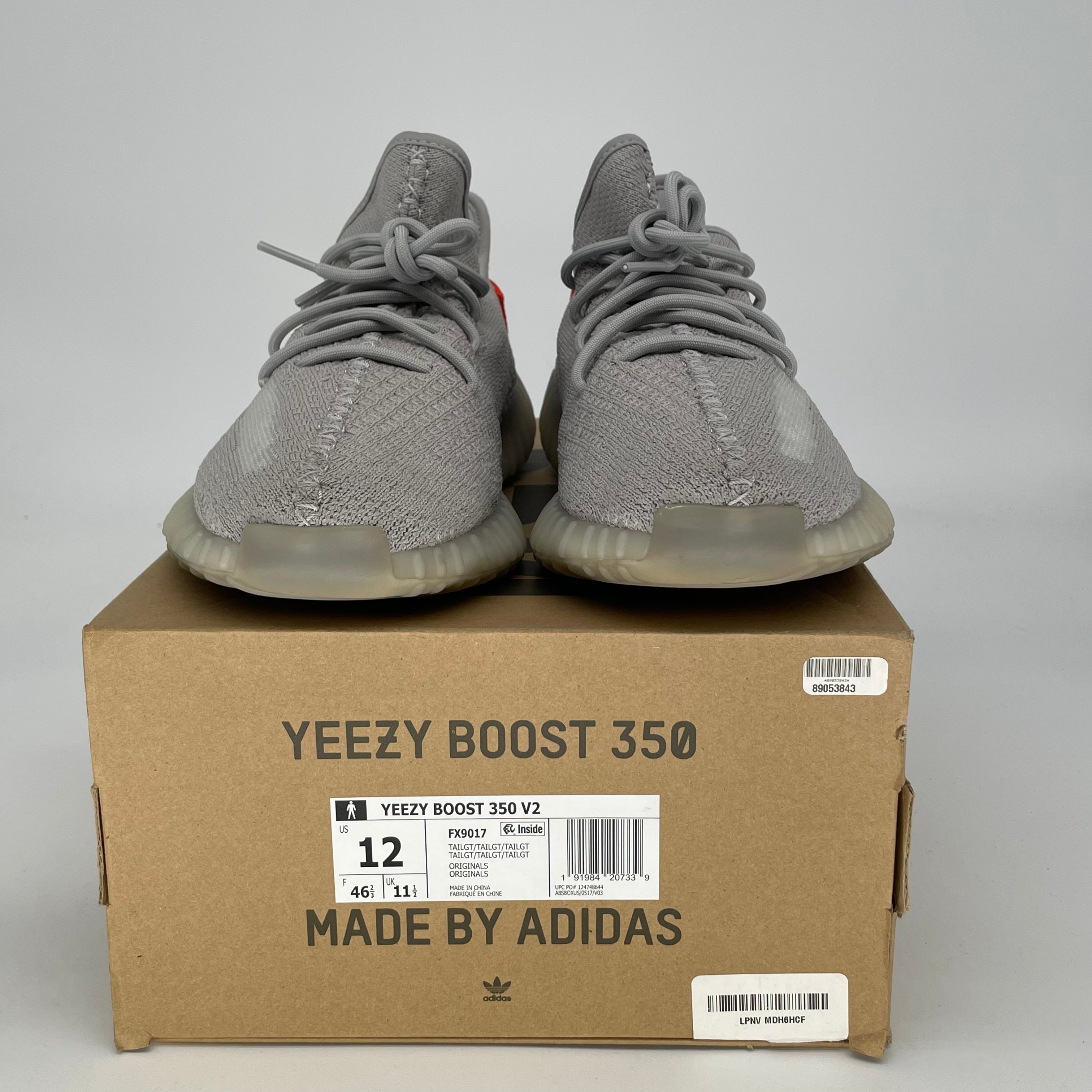 ADIDAS YEEZY 350 V2 TAIL LIGHT SIZE 12/13.5W FX9017