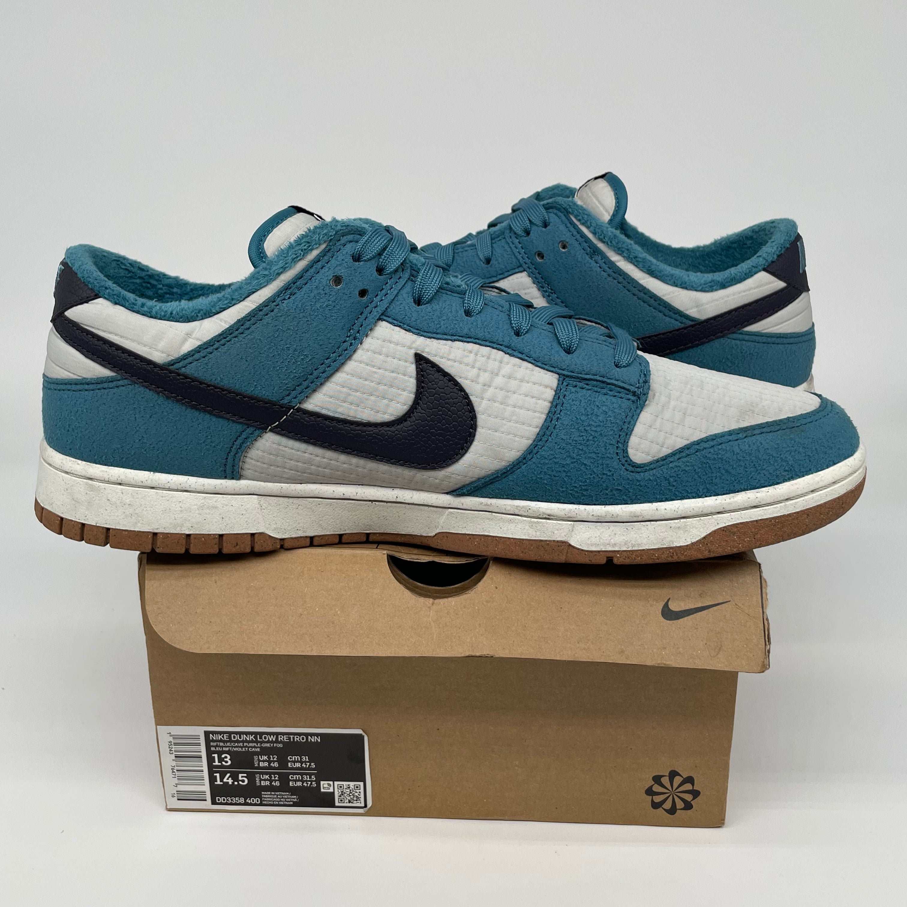 NIKE DUNK LOW NEXT NATURE RIFT BLUE SIZE 13 DD3358-400