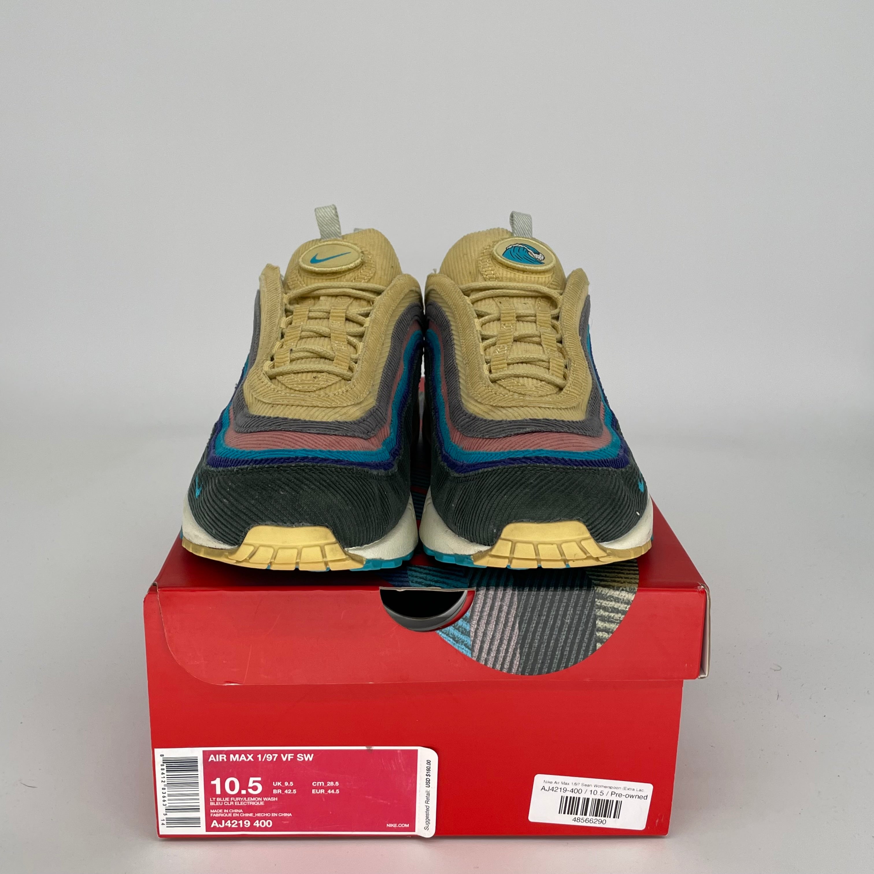 NIKE AIR MAX 97 SEAN WOTHERSPOON SIZE 10.5 AJ4219-400