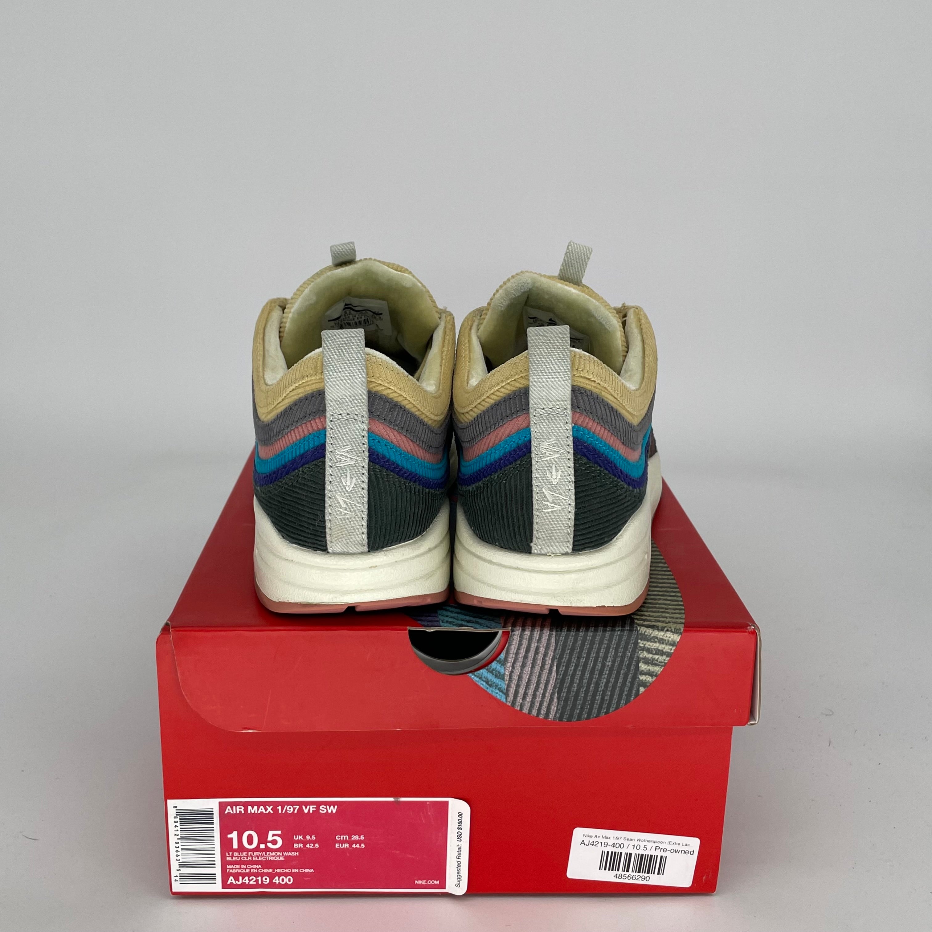 NIKE AIR MAX 97 SEAN WOTHERSPOON SIZE 10.5 AJ4219-400