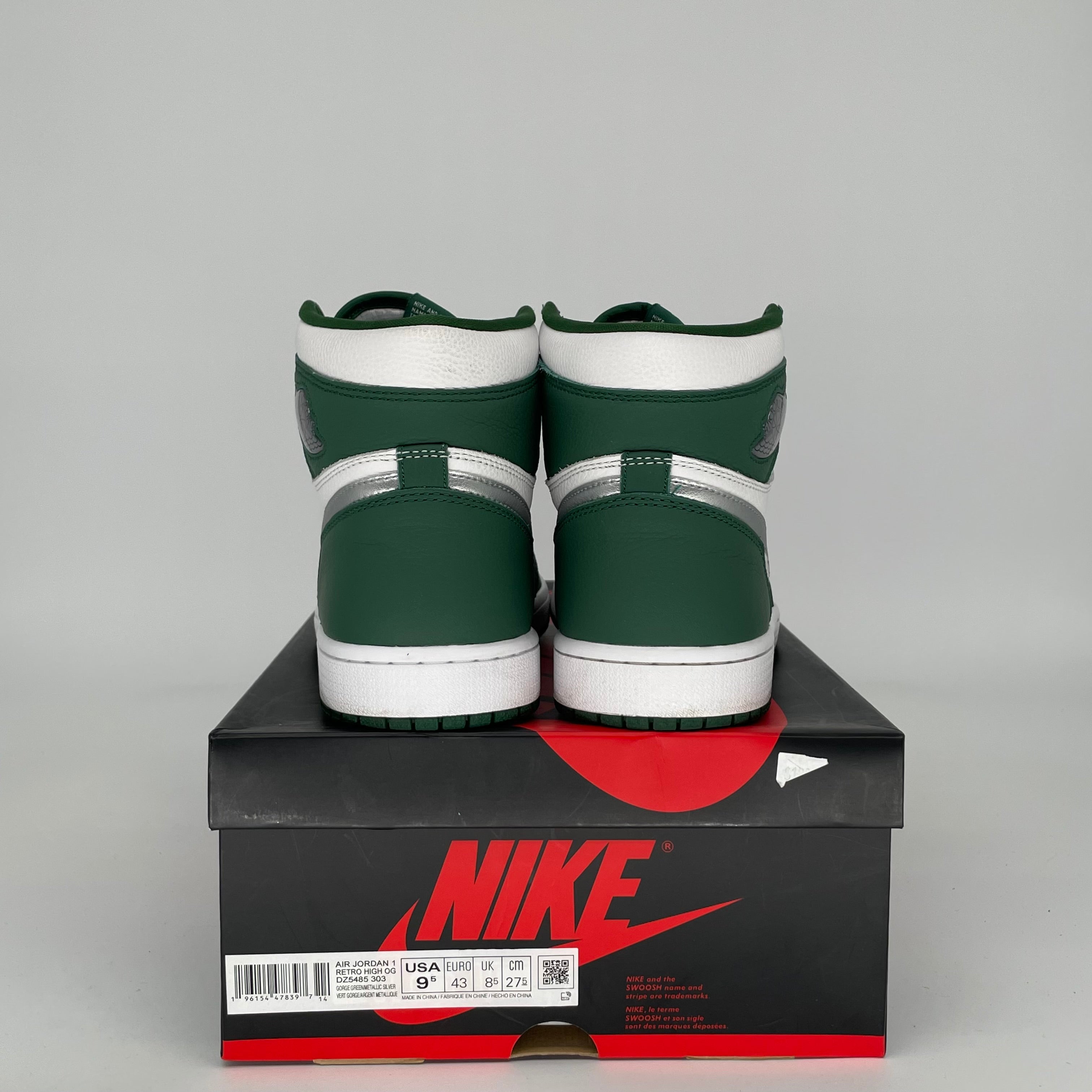 AIR JORDAN 1 GORGE GREEN SIZE 9.5 DZ5485-303