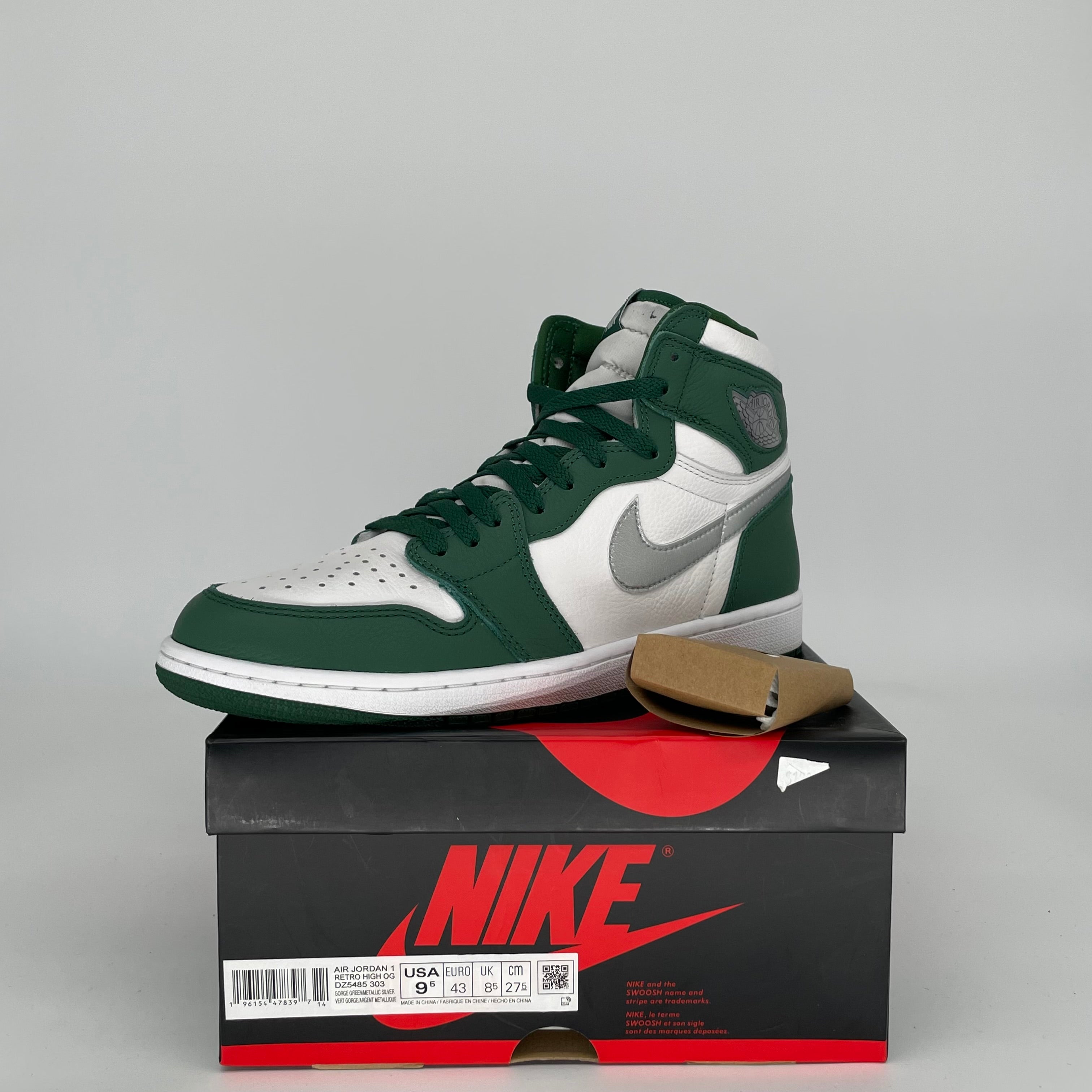 AIR JORDAN 1 GORGE GREEN SIZE 9.5 DZ5485-303