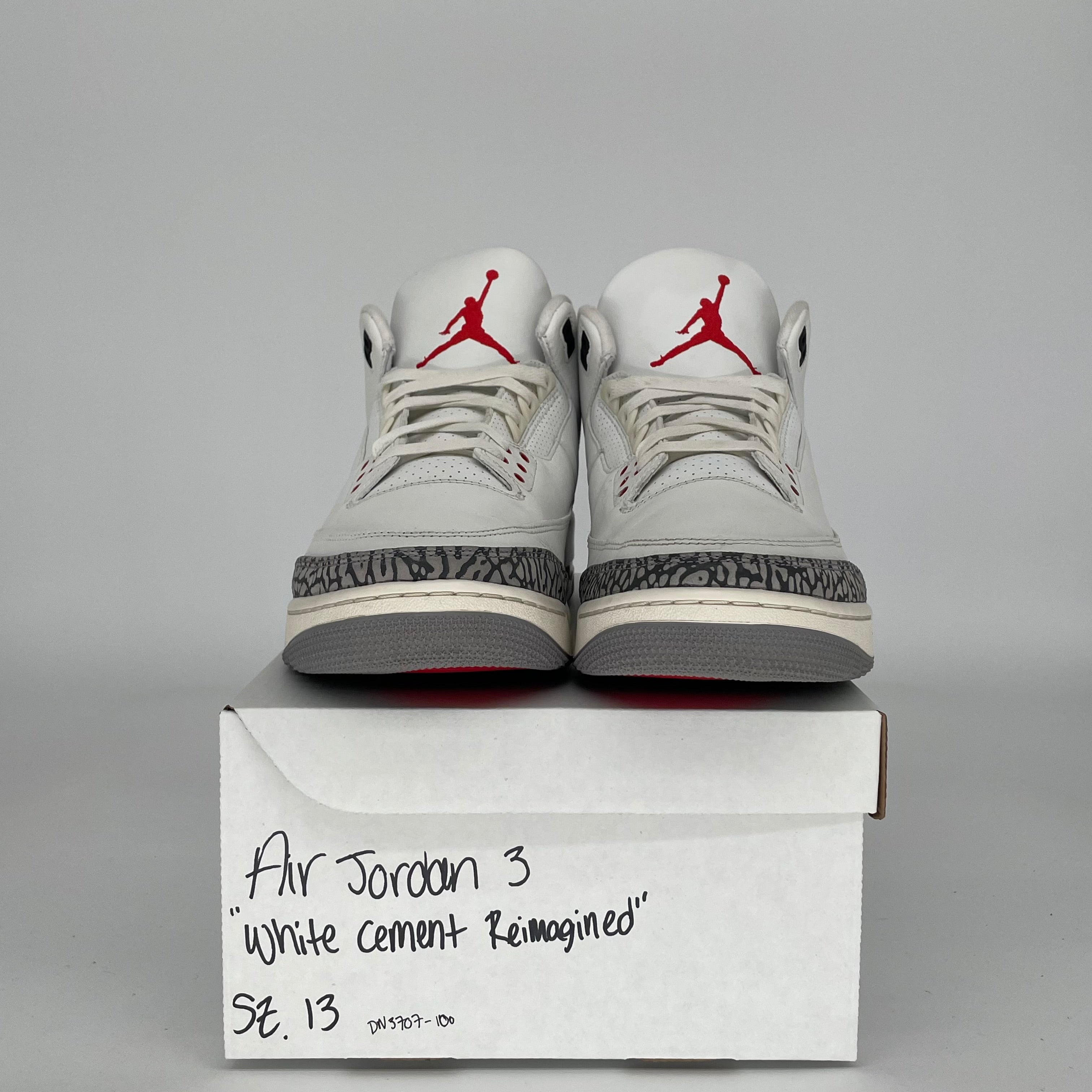 AIR JORDAN 3 WHITE CEMENT REIMAGINED SIZE 13 DN3707-100