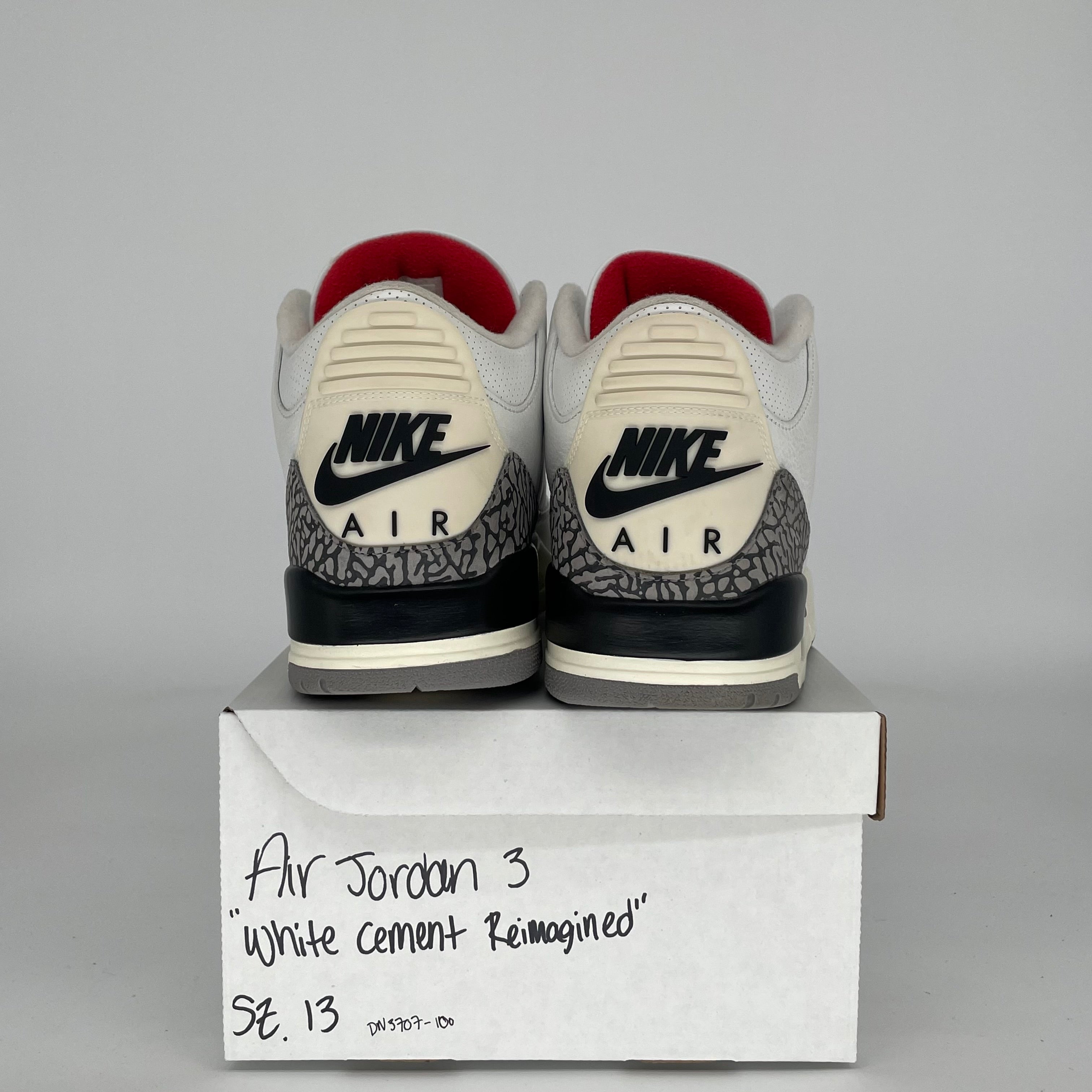 AIR JORDAN 3 WHITE CEMENT REIMAGINED SIZE 13 DN3707-100