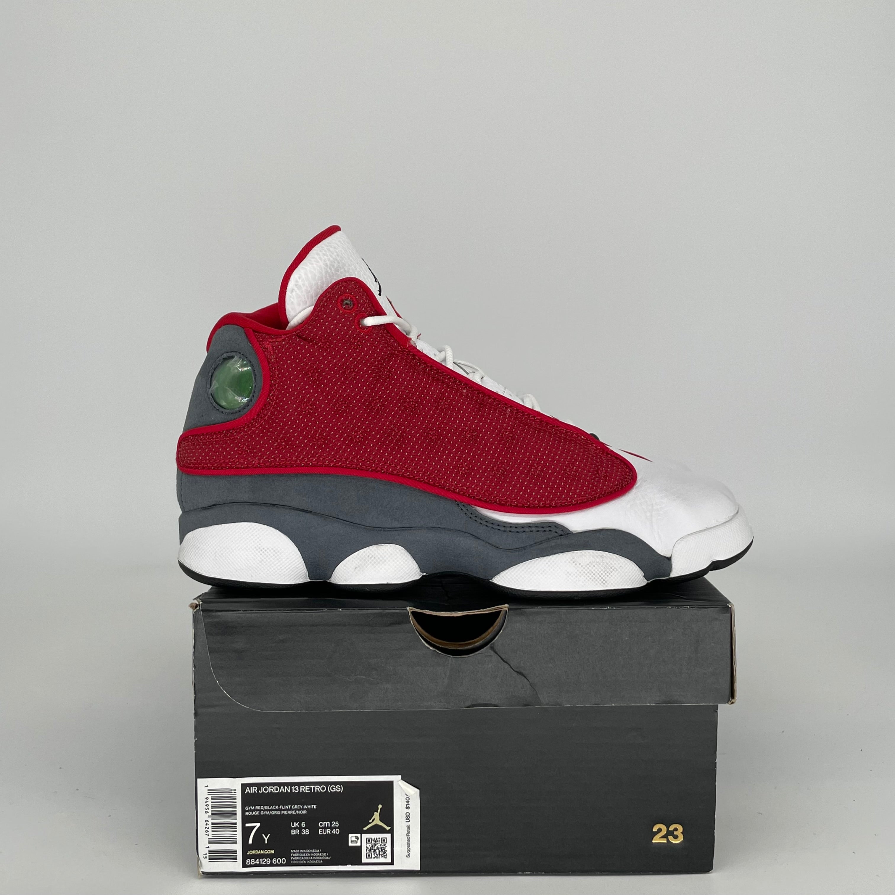 AIR JORDAN 13 RED FLINT SIZE 7Y 884129-600