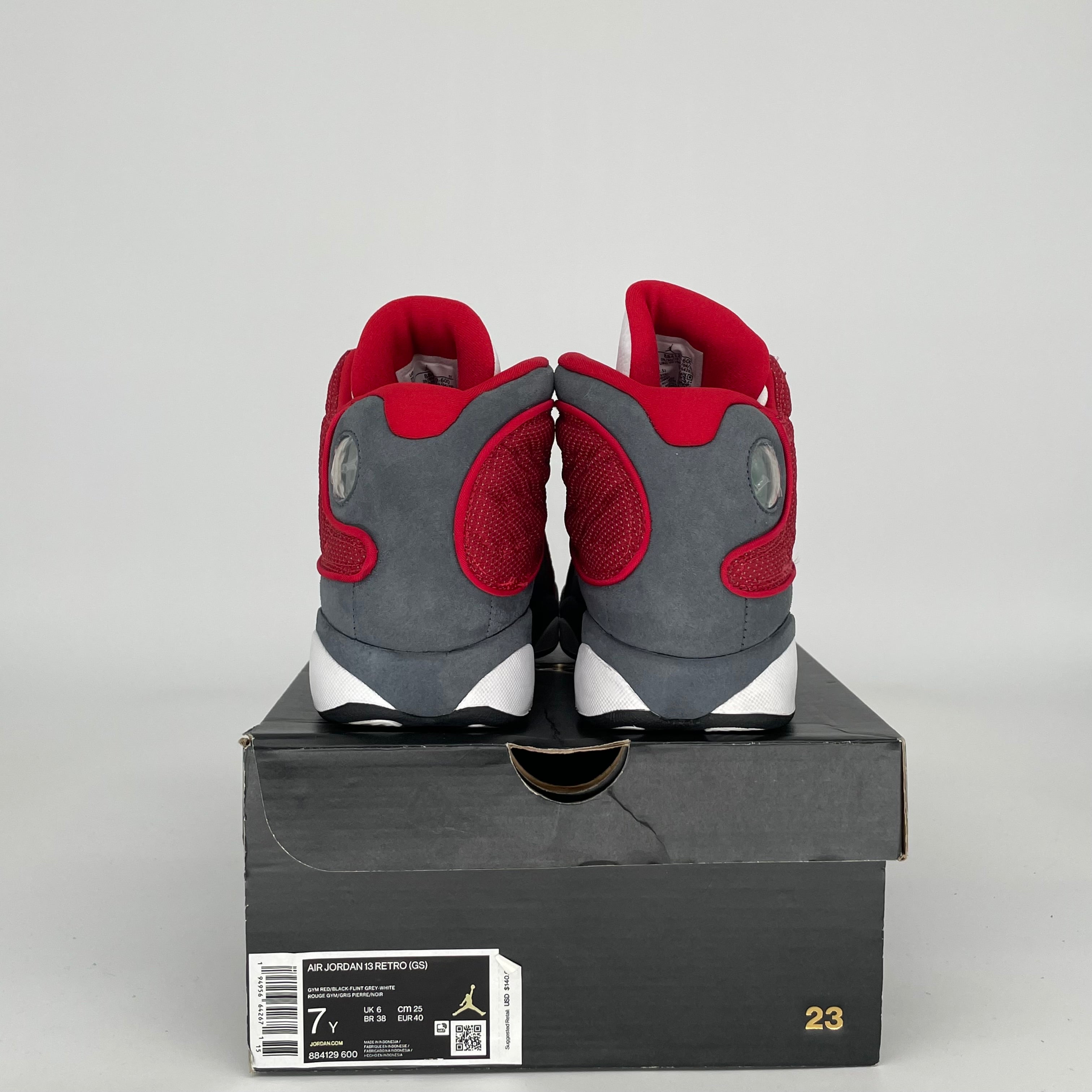 AIR JORDAN 13 RED FLINT SIZE 7Y 884129-600