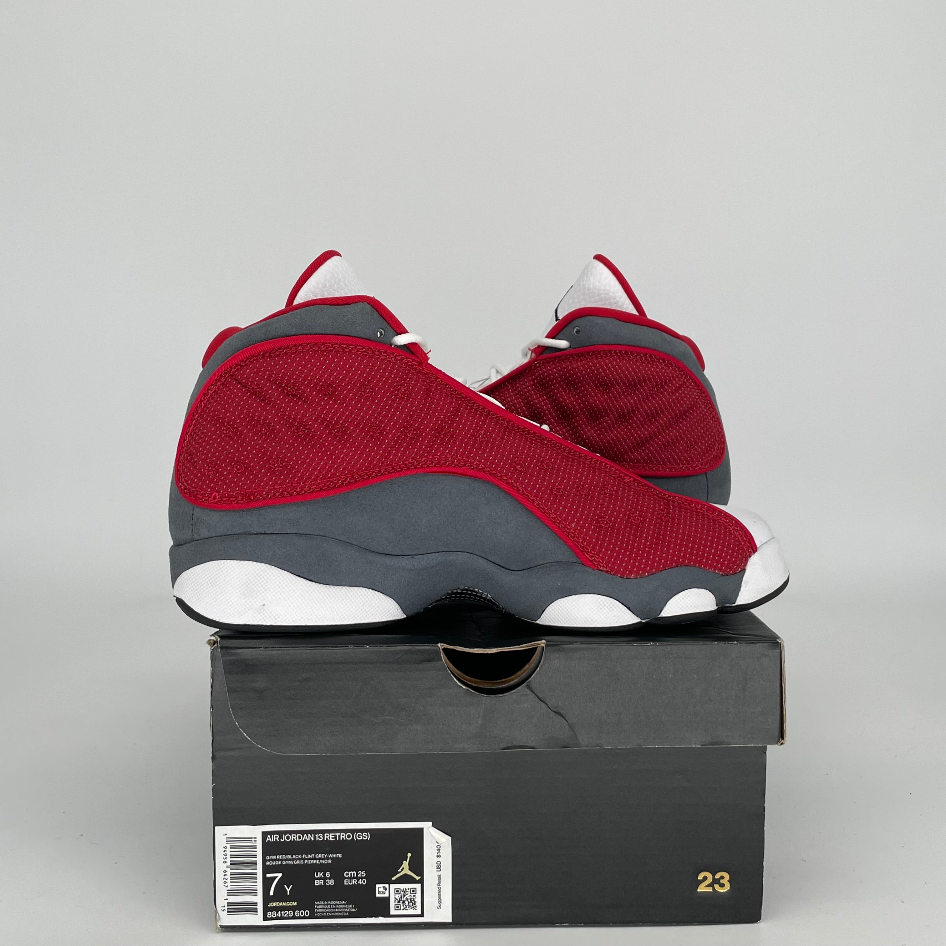 AIR JORDAN 13 RED FLINT SIZE 7Y 884129-600