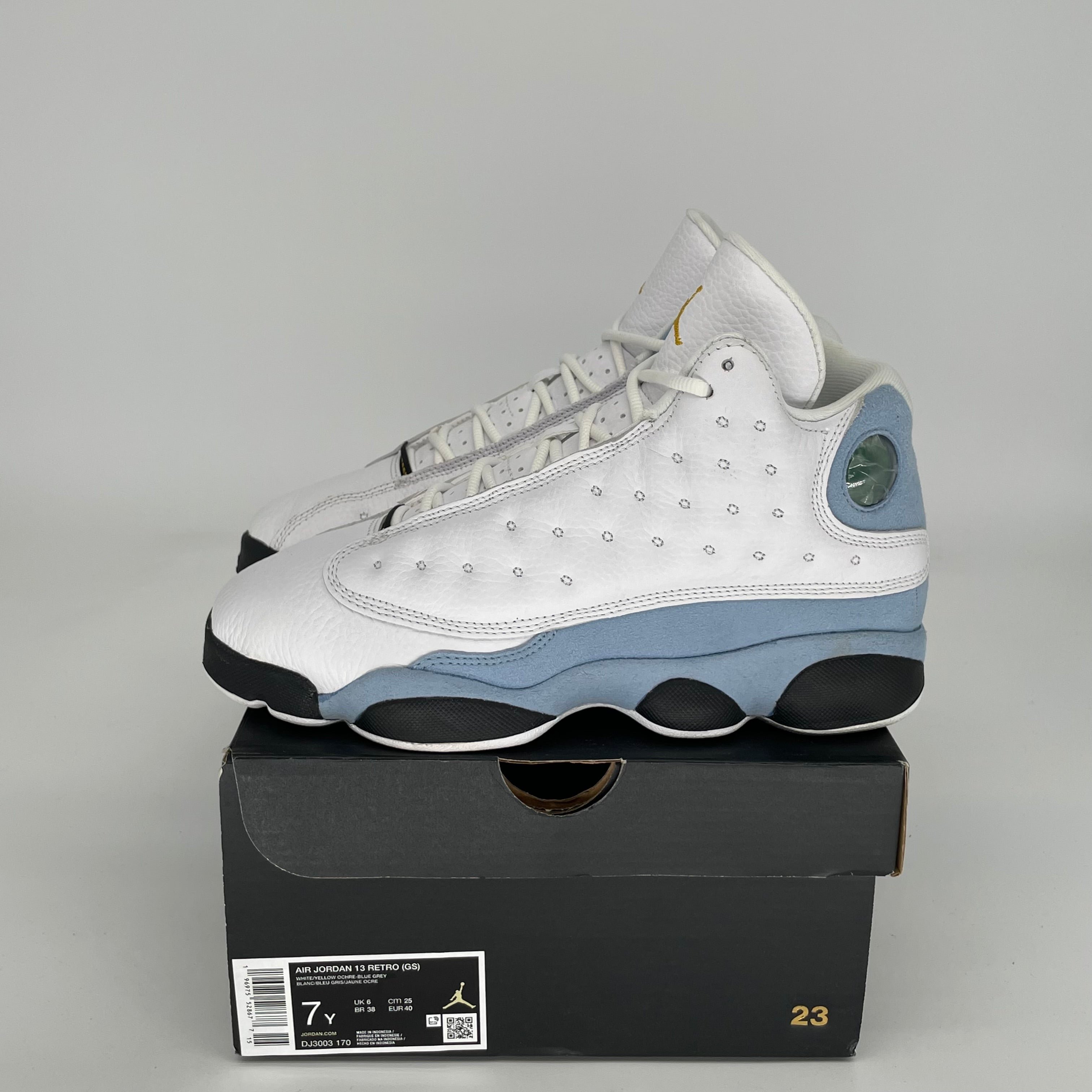 AIR JORDAN 13 BLUE GREY SIZE 7Y DJ3003-170