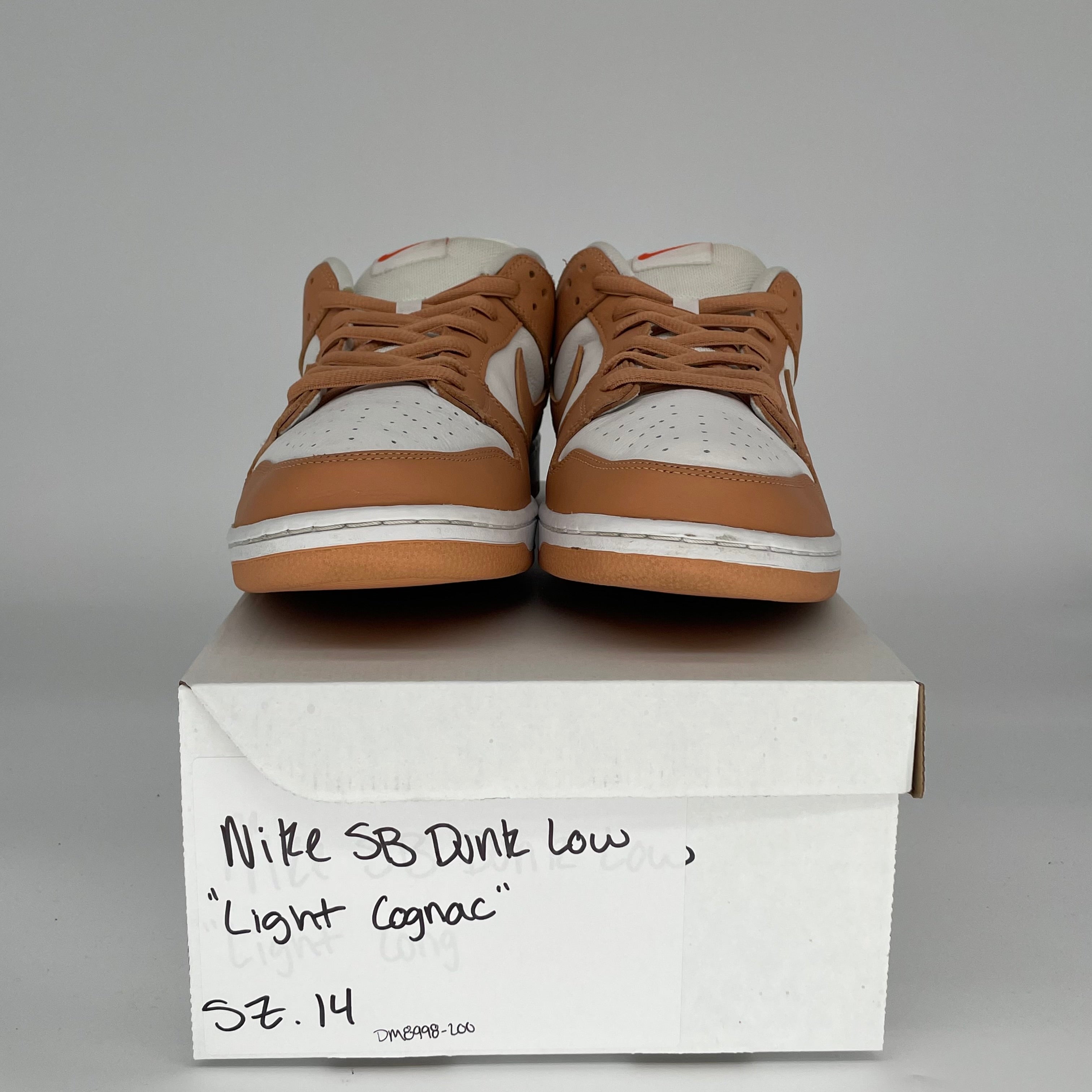 NIKE SB DUNK LOW LIGHT COGNAC SIZE 14 DM8998-200