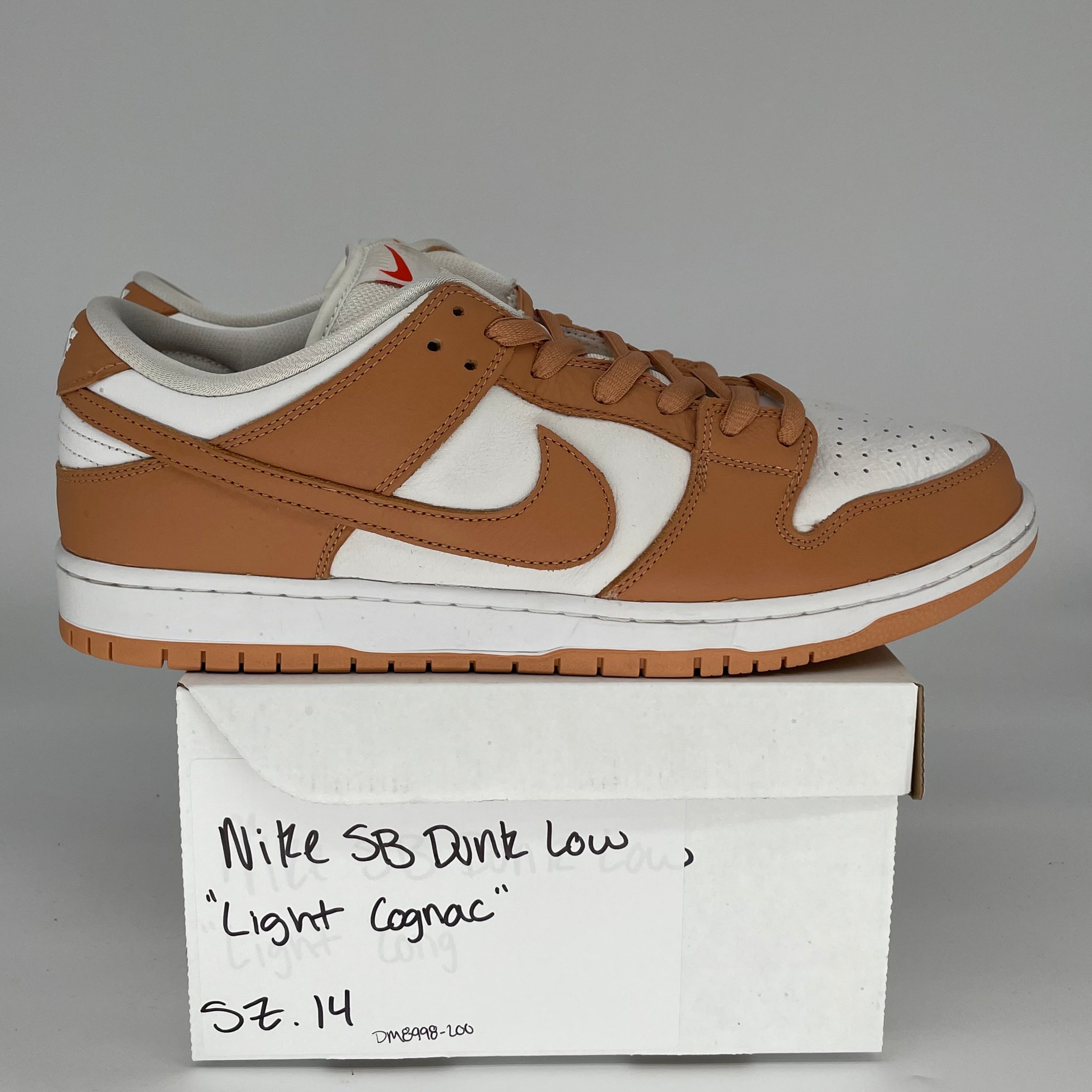 NIKE SB DUNK LOW LIGHT COGNAC SIZE 14 DM8998-200