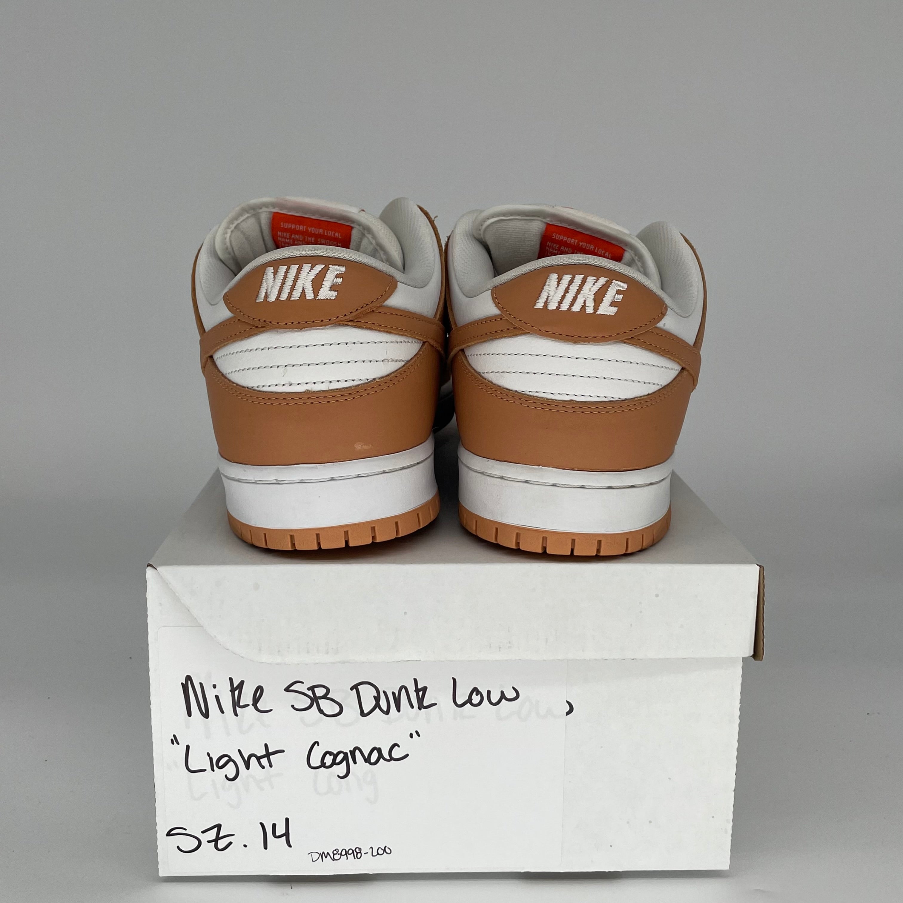 NIKE SB DUNK LOW LIGHT COGNAC SIZE 14 DM8998-200