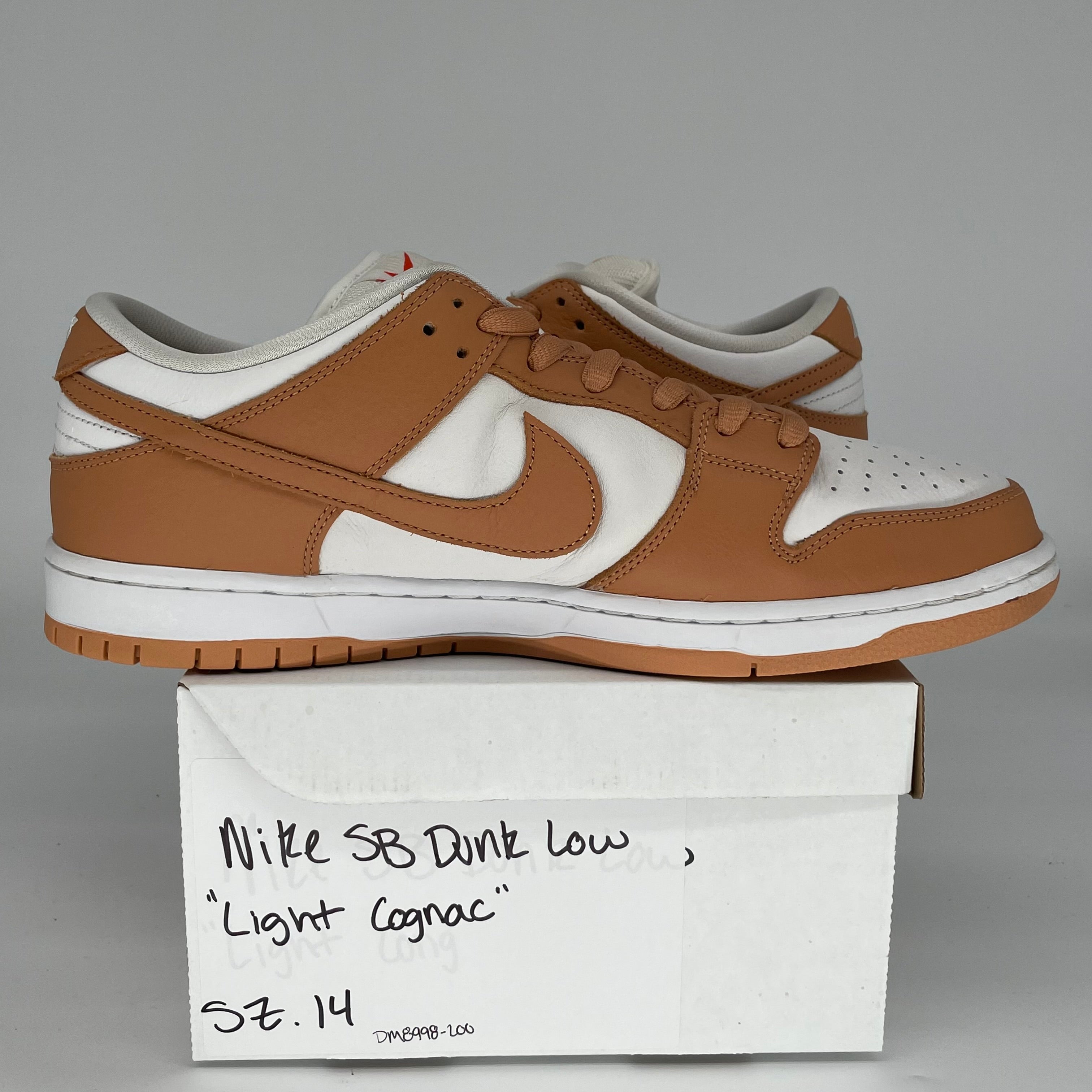 NIKE SB DUNK LOW LIGHT COGNAC SIZE 14 DM8998-200