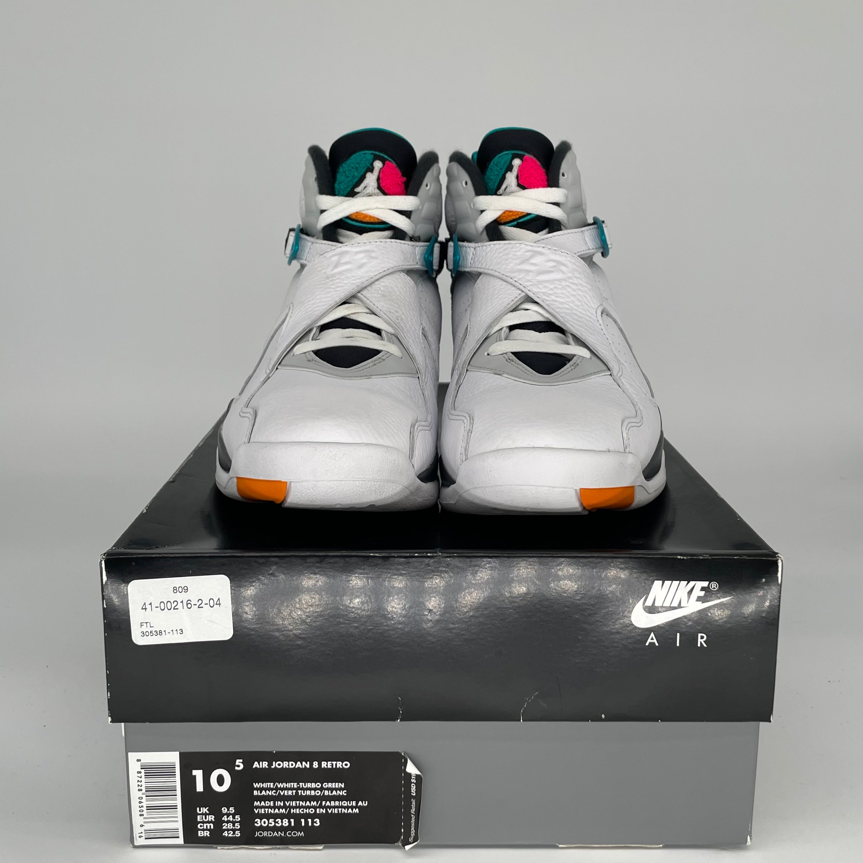 AIR JORDAN 8 SOUTH BEACH SIZE 10.5 305381-113