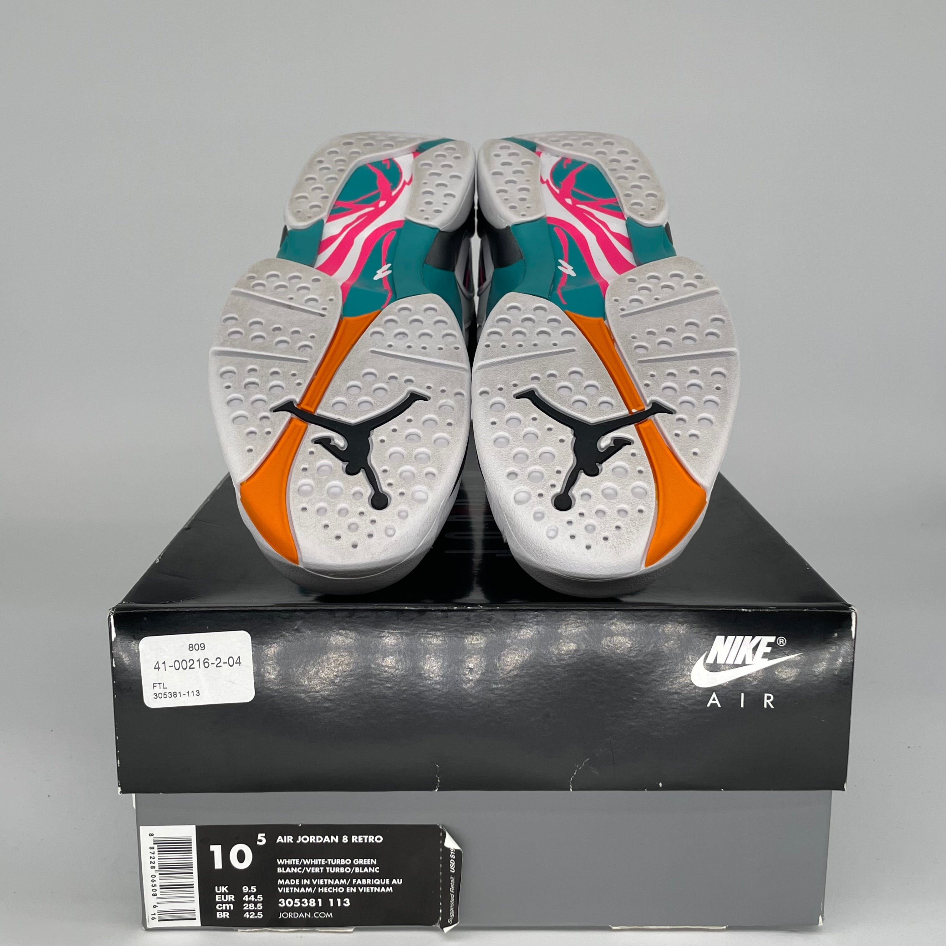 AIR JORDAN 8 SOUTH BEACH SIZE 10.5 305381-113