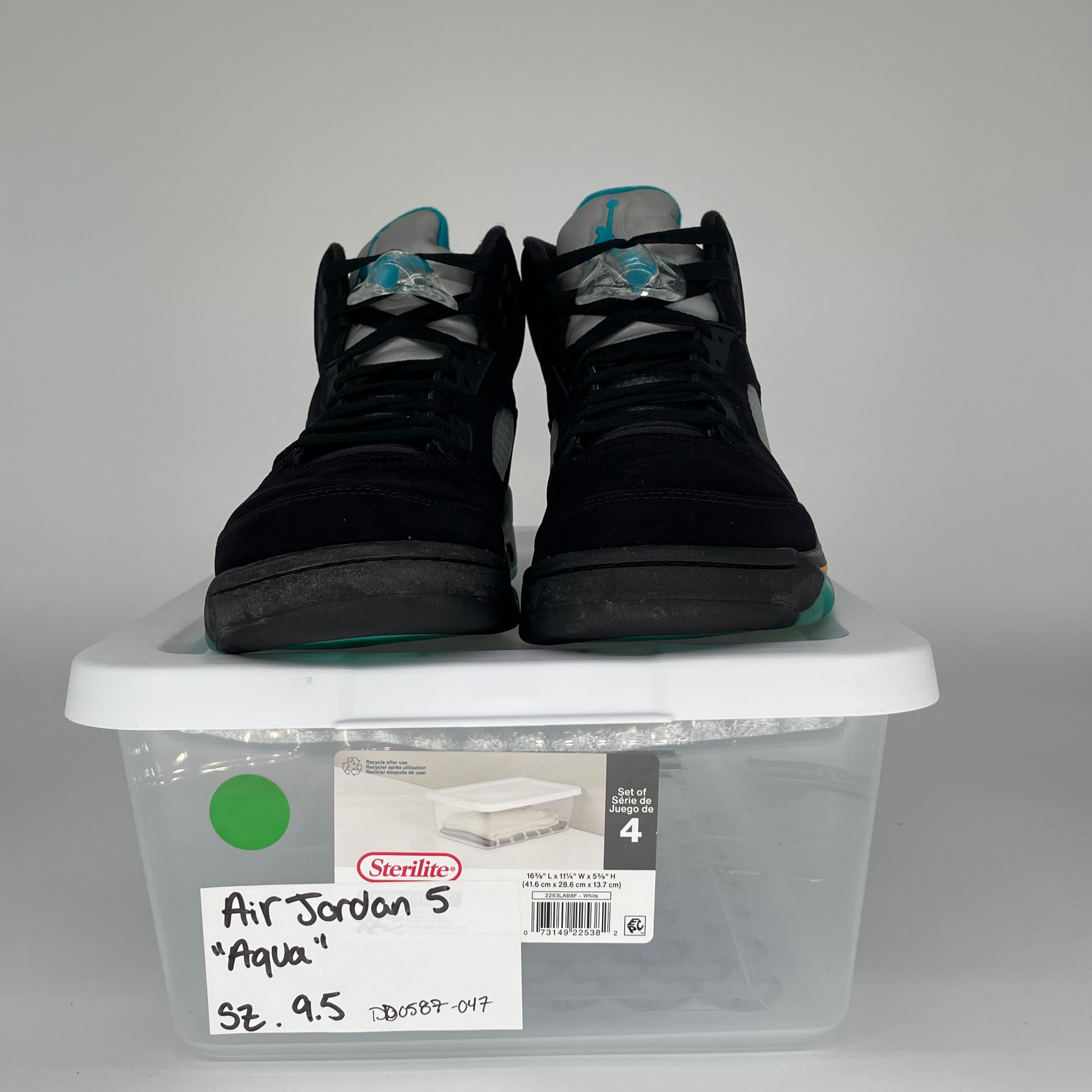 AIR JORDAN 5 AQUA SIZE 9.5 DD0587-047