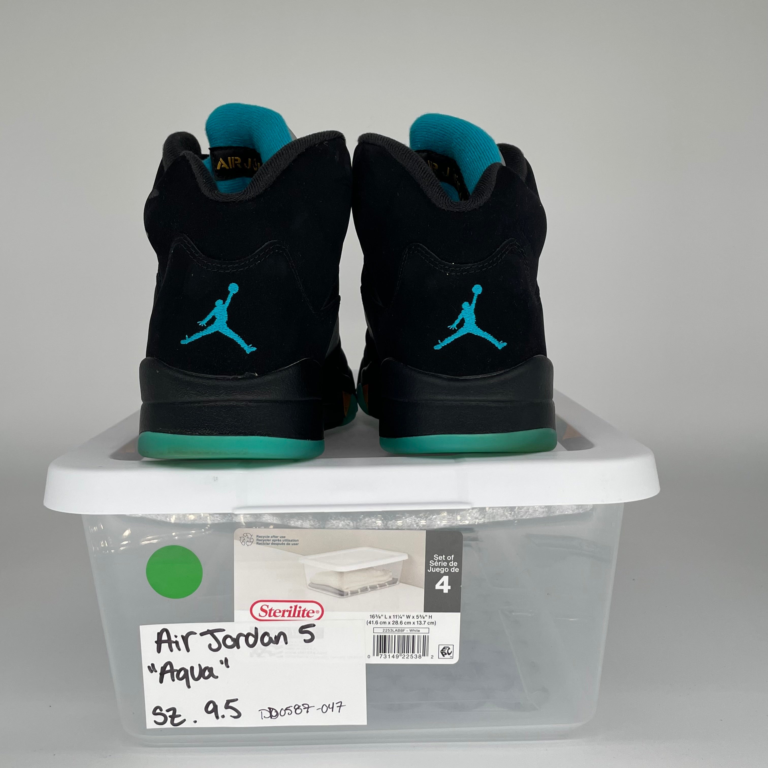 AIR JORDAN 5 AQUA SIZE 9.5 DD0587-047